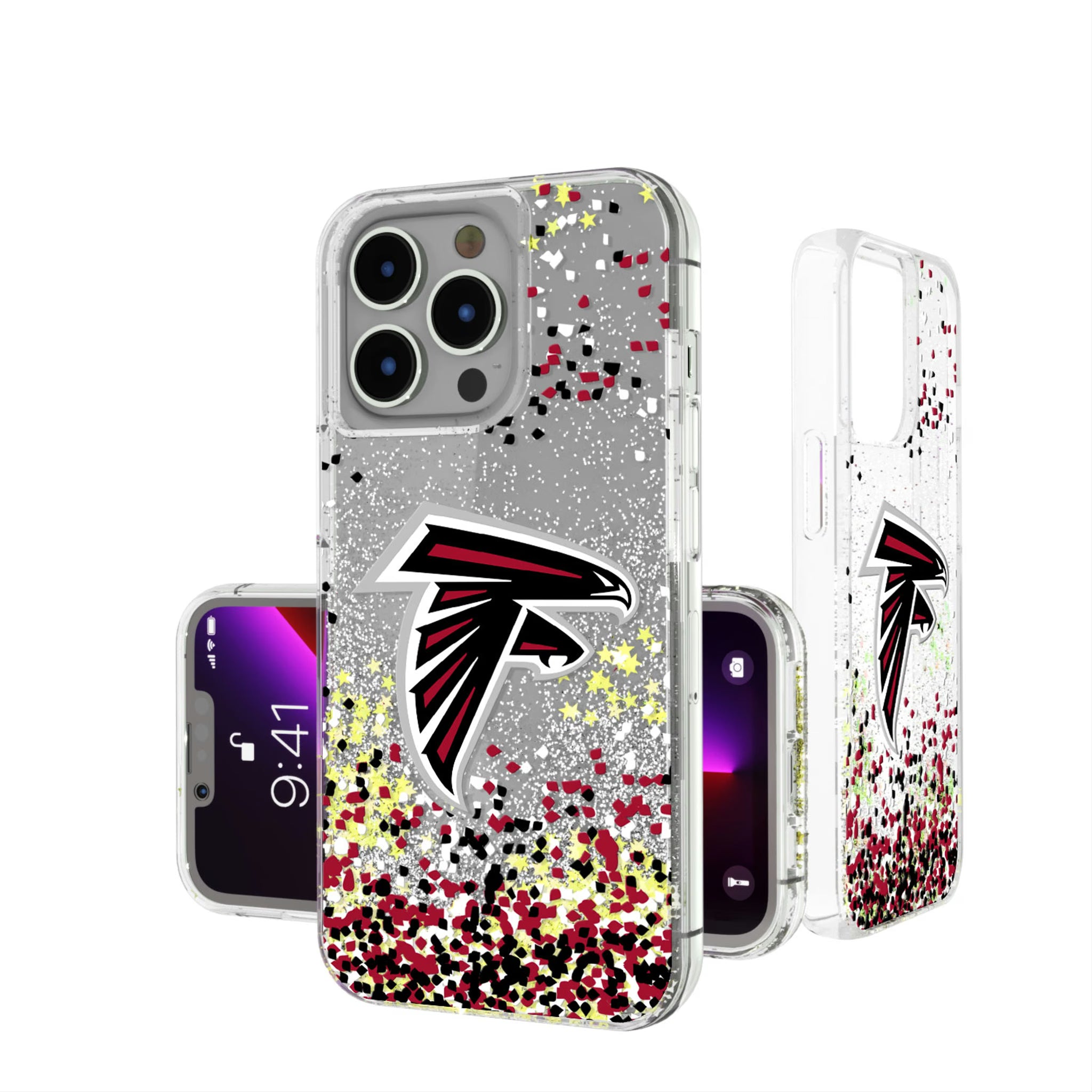 Atlanta Falcons Confetti iPhone Glitter Phone Case for Apple iPhone