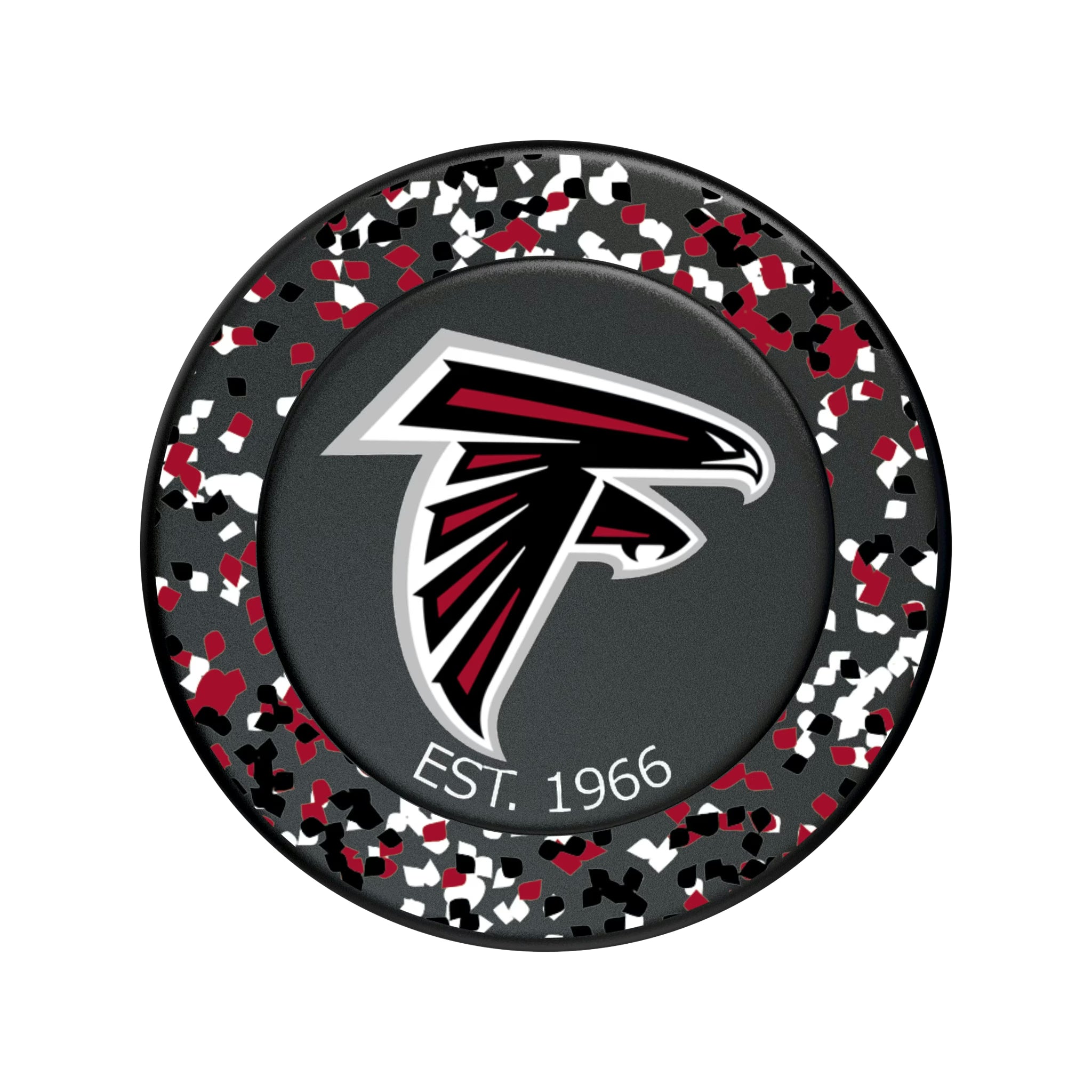 Atlanta Falcons Confetti Popsockets Round Magnetic