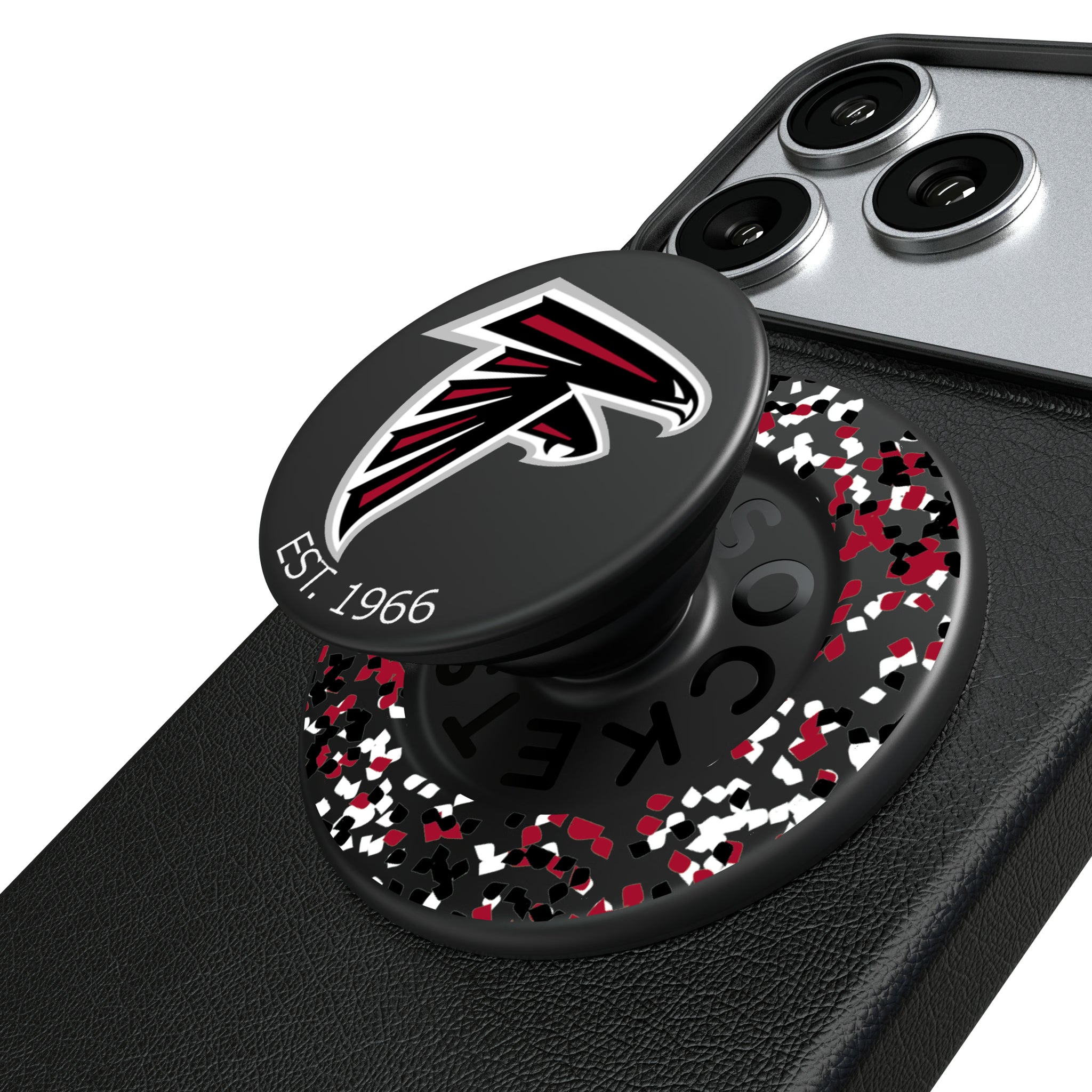 Atlanta Falcons Confetti Popsockets Round Magnetic