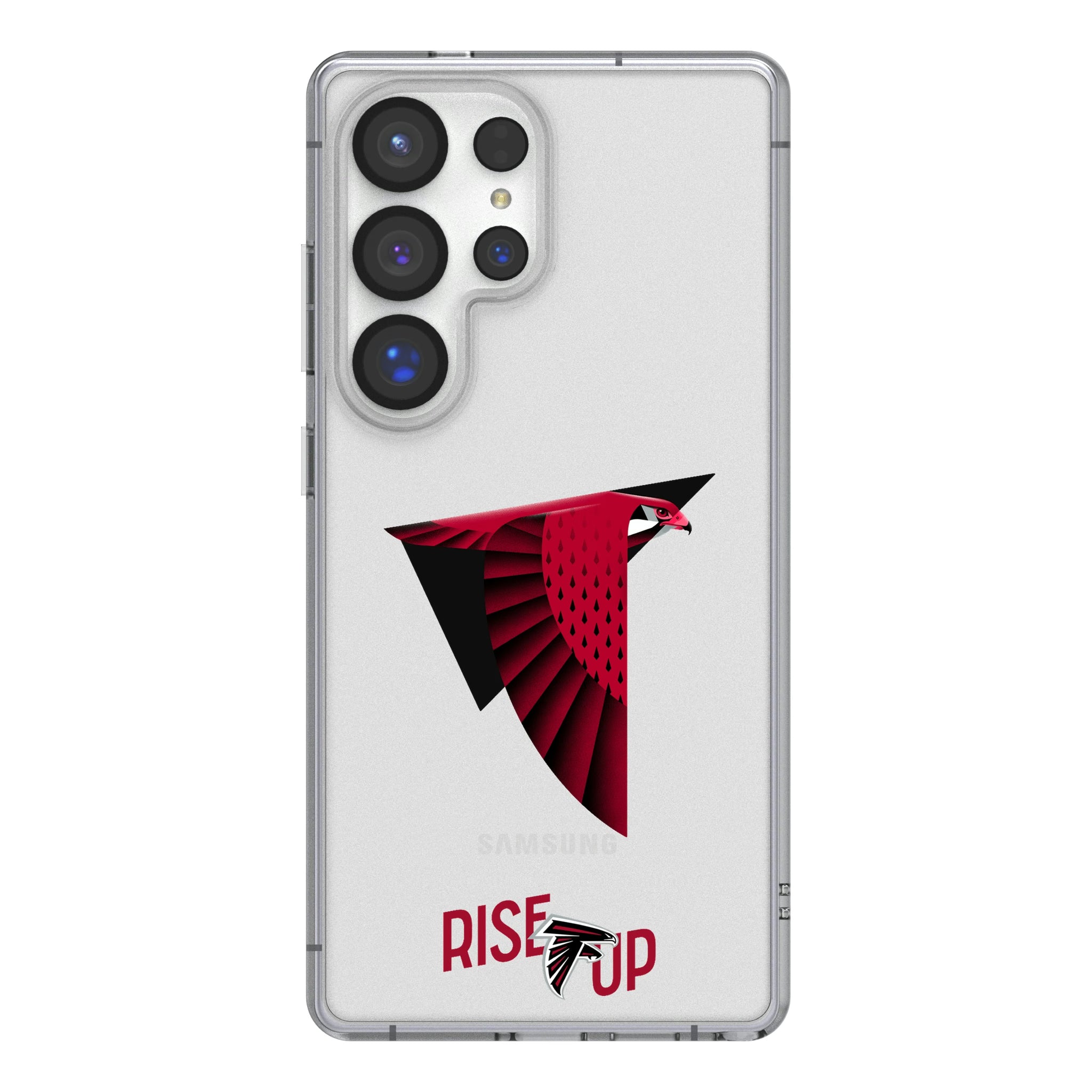 Atlanta Falcons Deco Galaxy Clear Phone Case for Samsung Galaxy