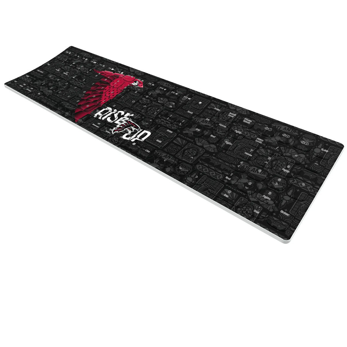 Atlanta Falcons Deco KKB605 Curved Wireless Keyboard - Isometric View