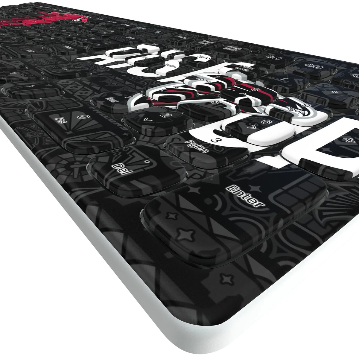 Atlanta Falcons Deco KKB605 Curved Wireless Keyboard - Detail
