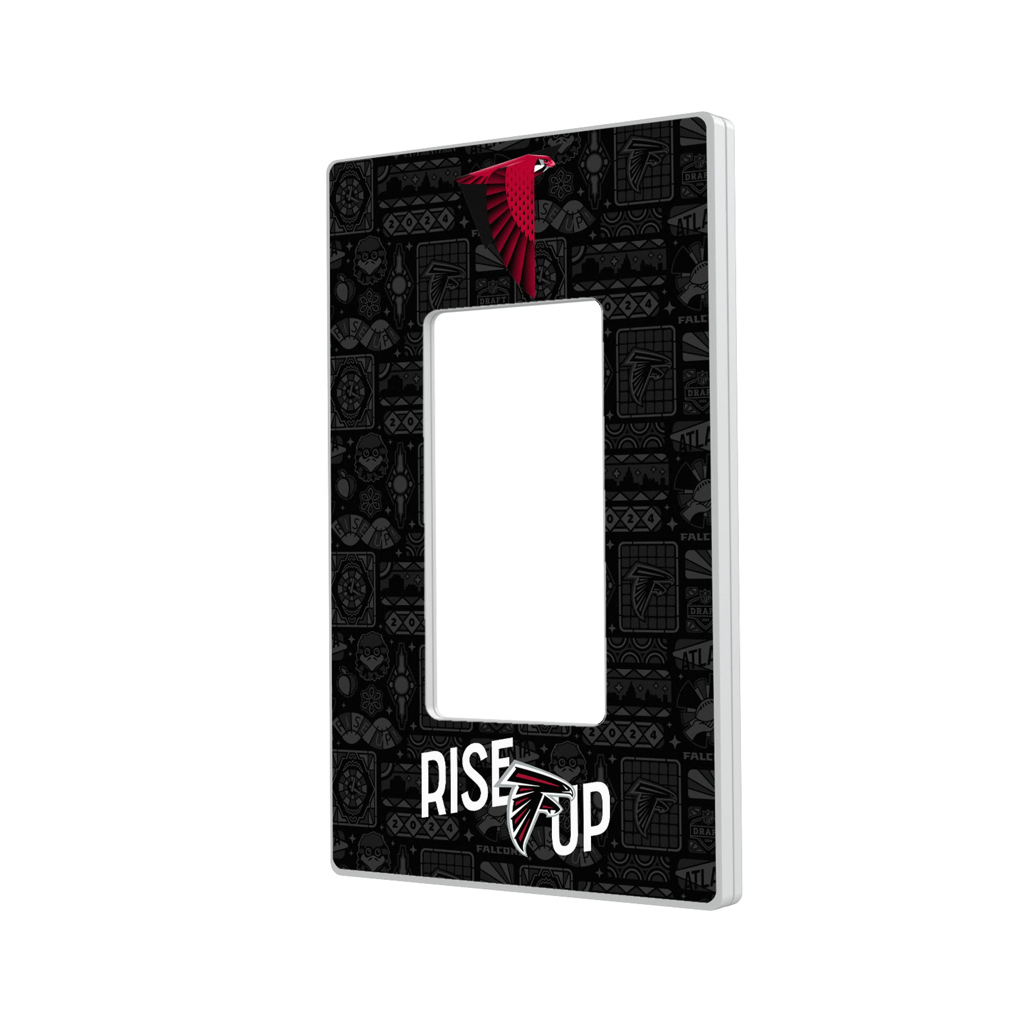 Atlanta Falcons Deco Hidden-Screw Light Switch Plate#Style_Single Rocker