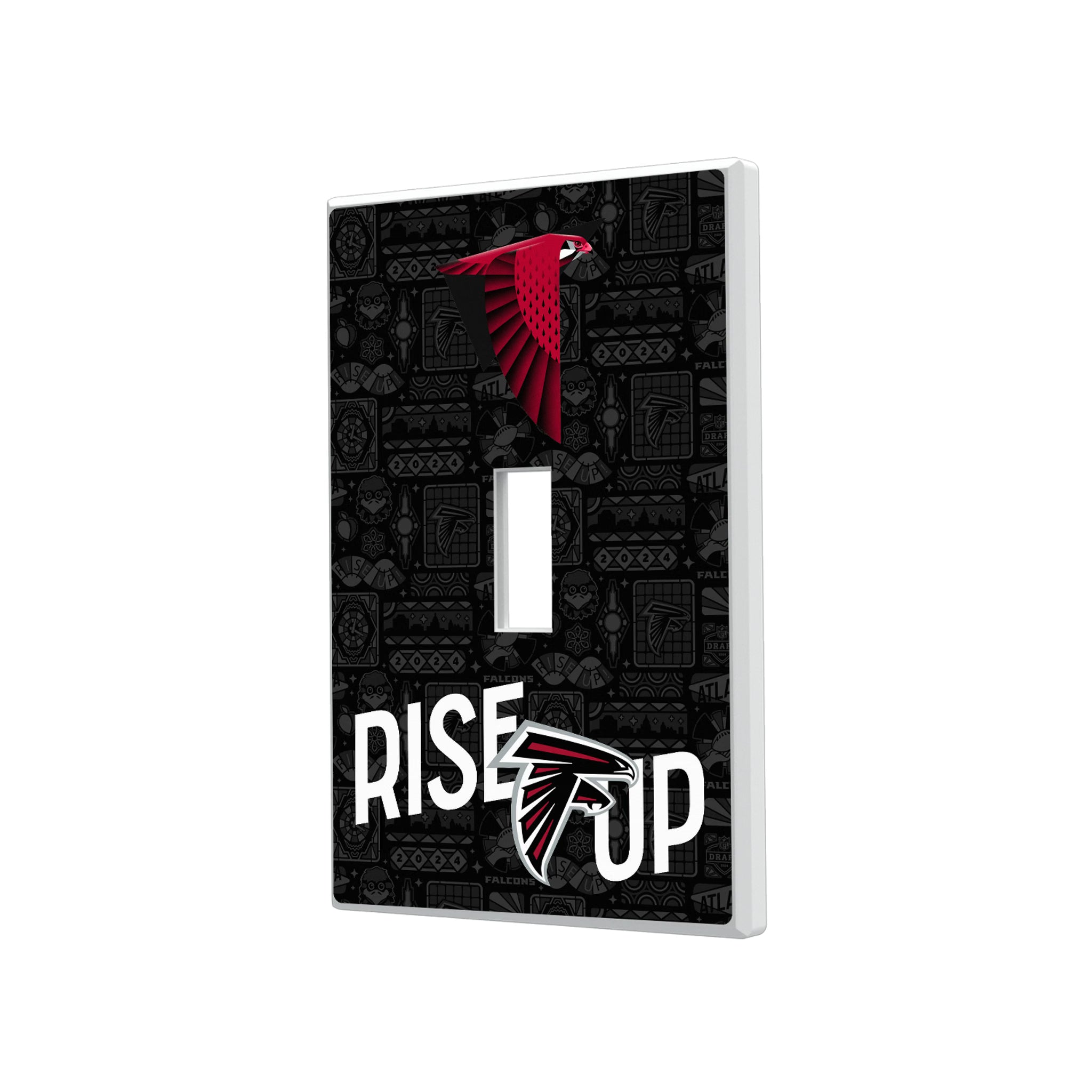 Atlanta Falcons Deco Hidden-Screw Light Switch Plate#Style_Single Toggle