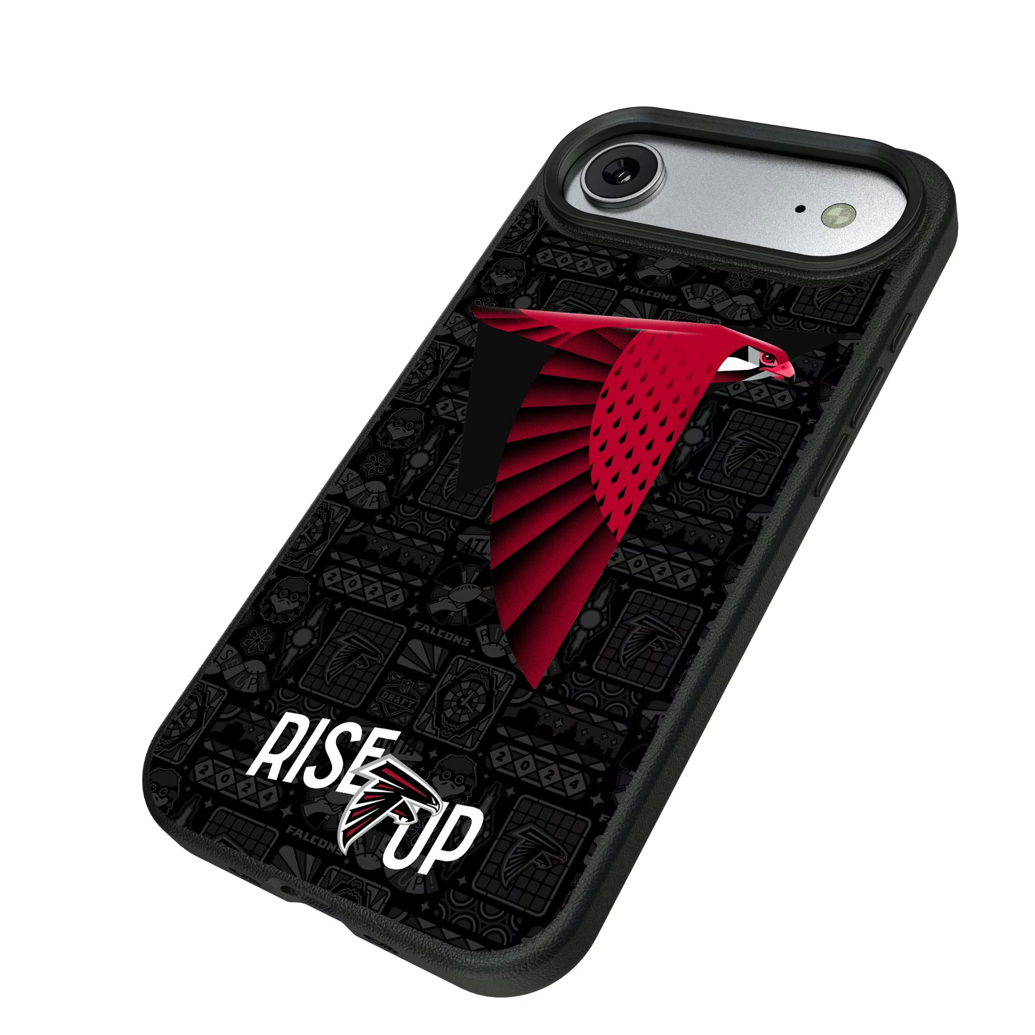 Atlanta Falcons Deco iPhone MagSafe Compatible Phone Case for Apple iPhone - Isometric View#Device_iPhone Air