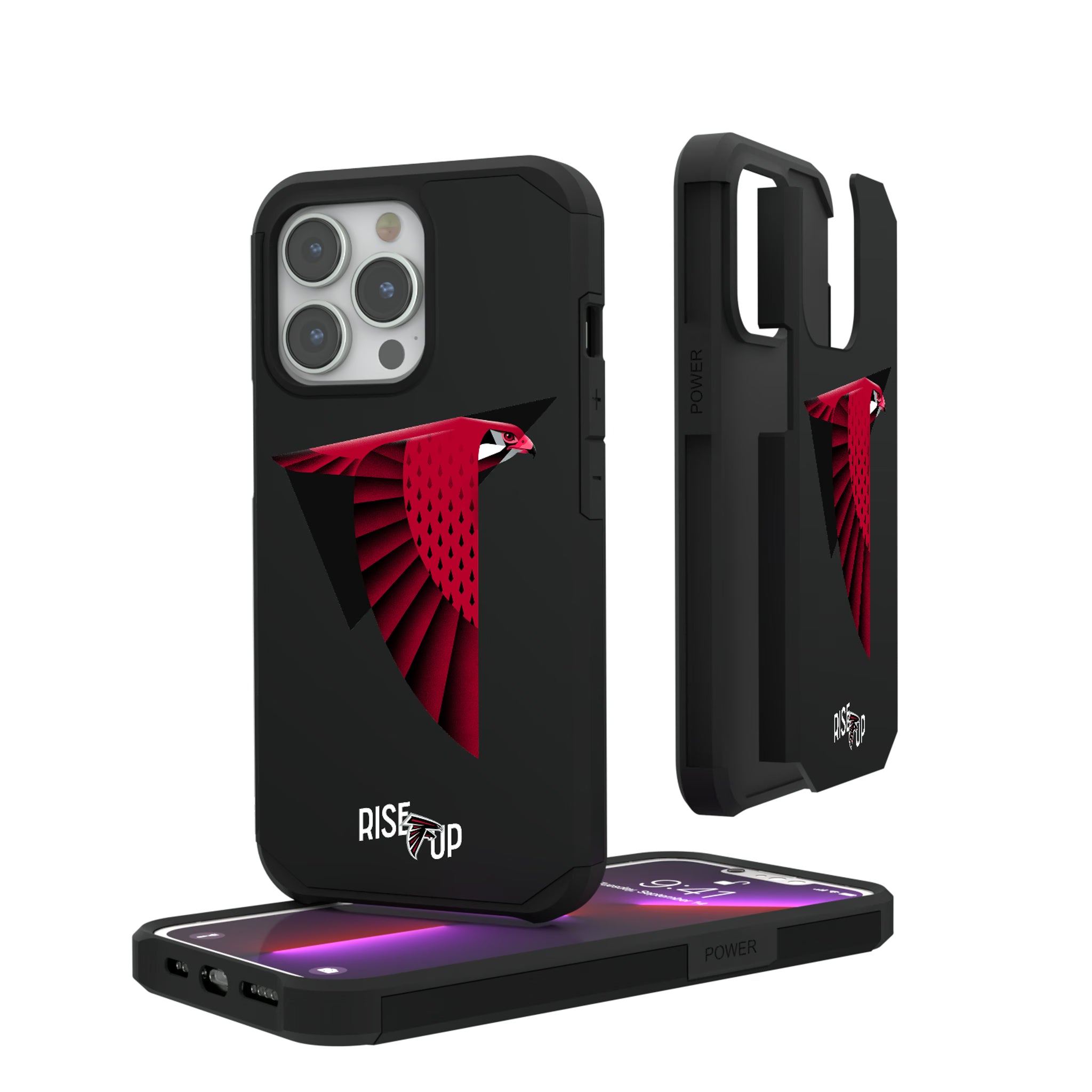 Atlanta Falcons Deco iPhone Rugged Phone Case for Apple iPhone#Device_iPhone 13 Pro