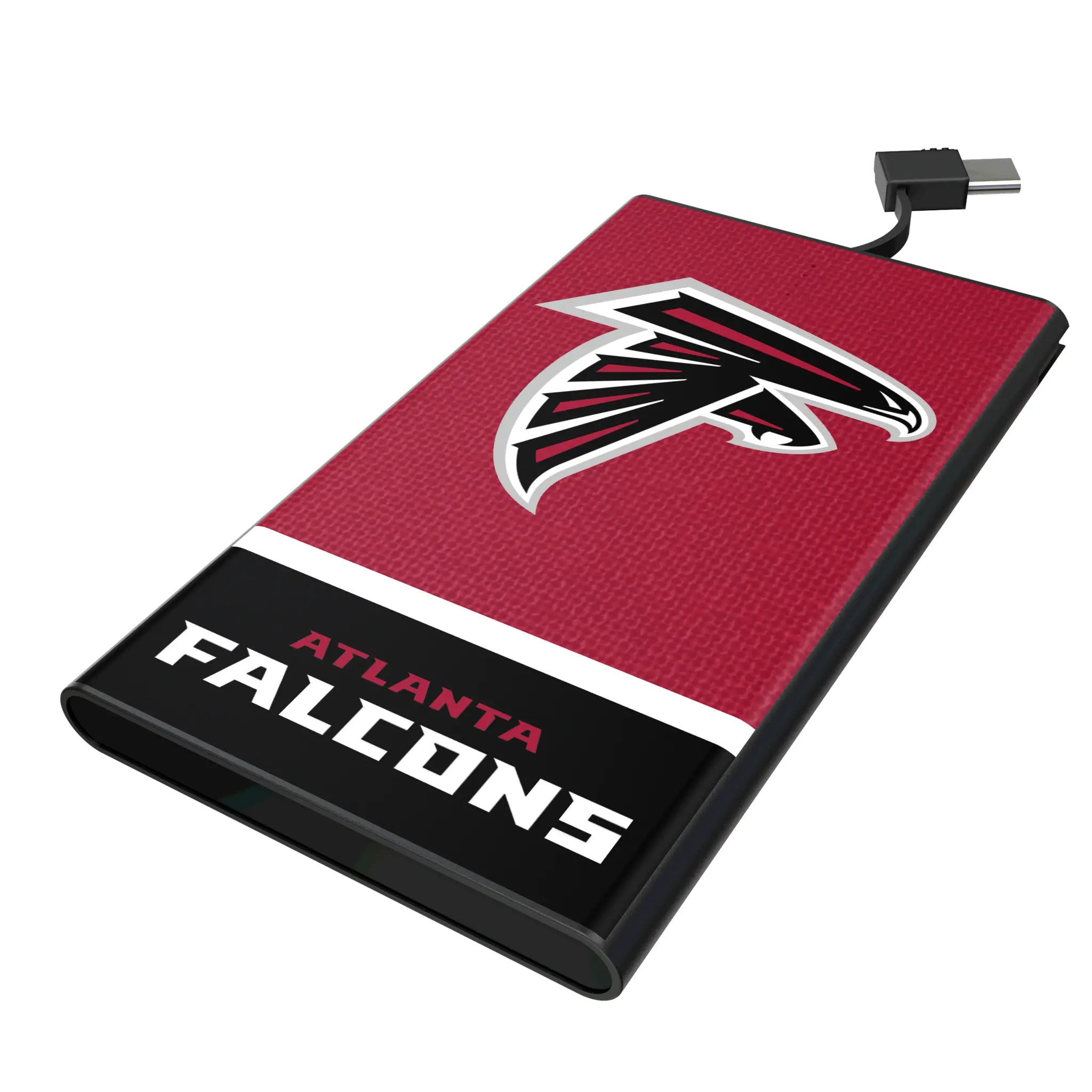 Atlanta Falcons Endzone Solid 5000mAh Flat Power Bank