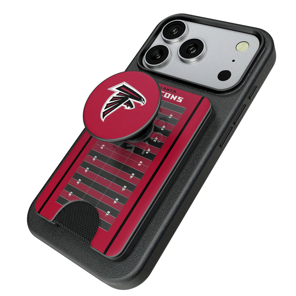 Atlanta Falcons Field Popsockets Wallet Magnetic - Isometric View