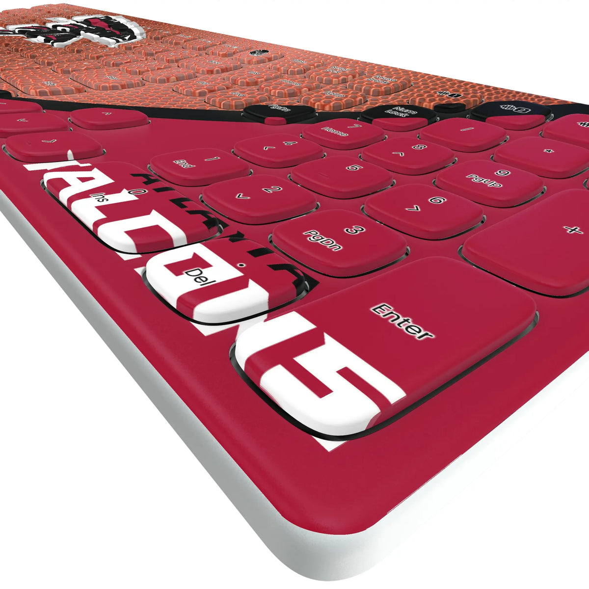 Atlanta Falcons Football KKB605 Curved Wireless Keyboard - Detail