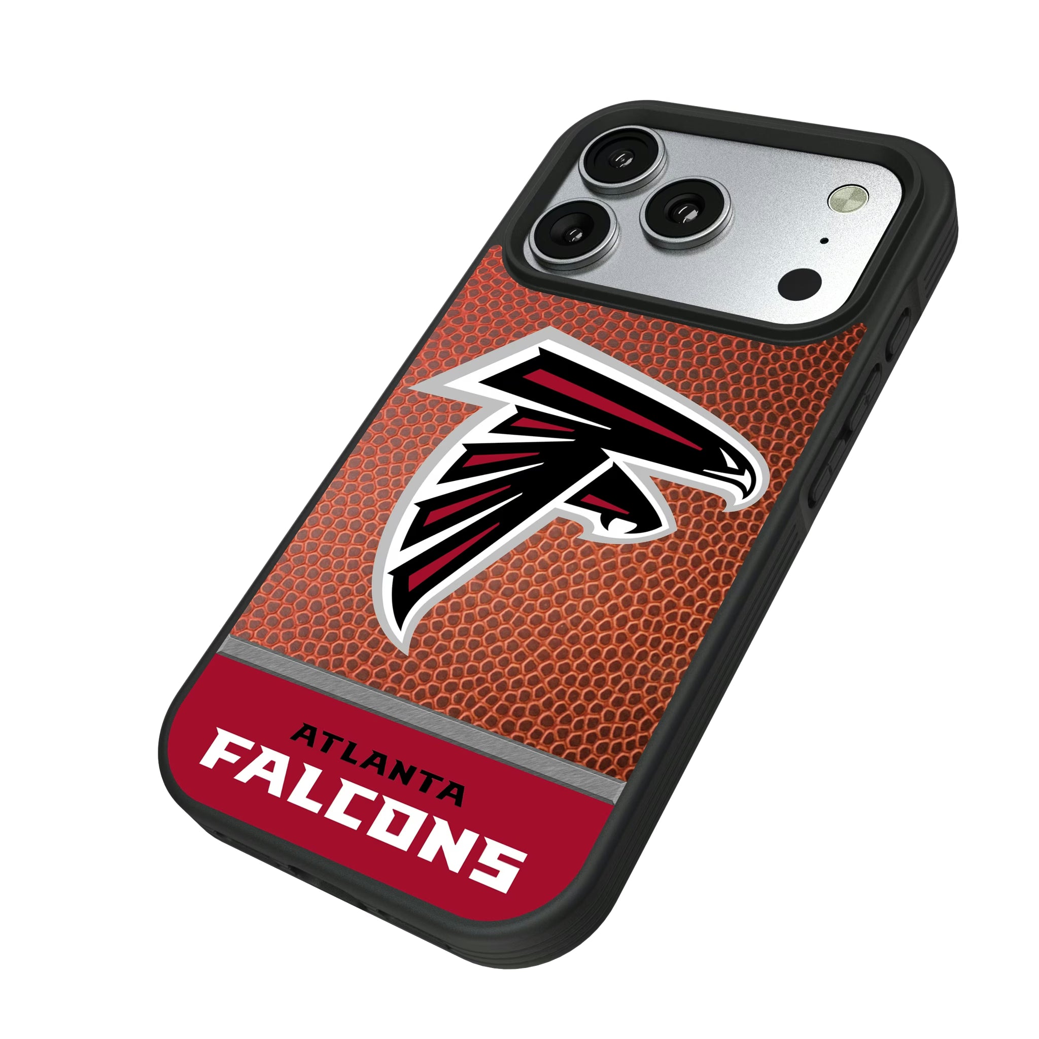 Atlanta Falcons Football Wordmark iPhone Bump Phone Case for Apple iPhone - Isometric View#Device_iPhone 17 Pro