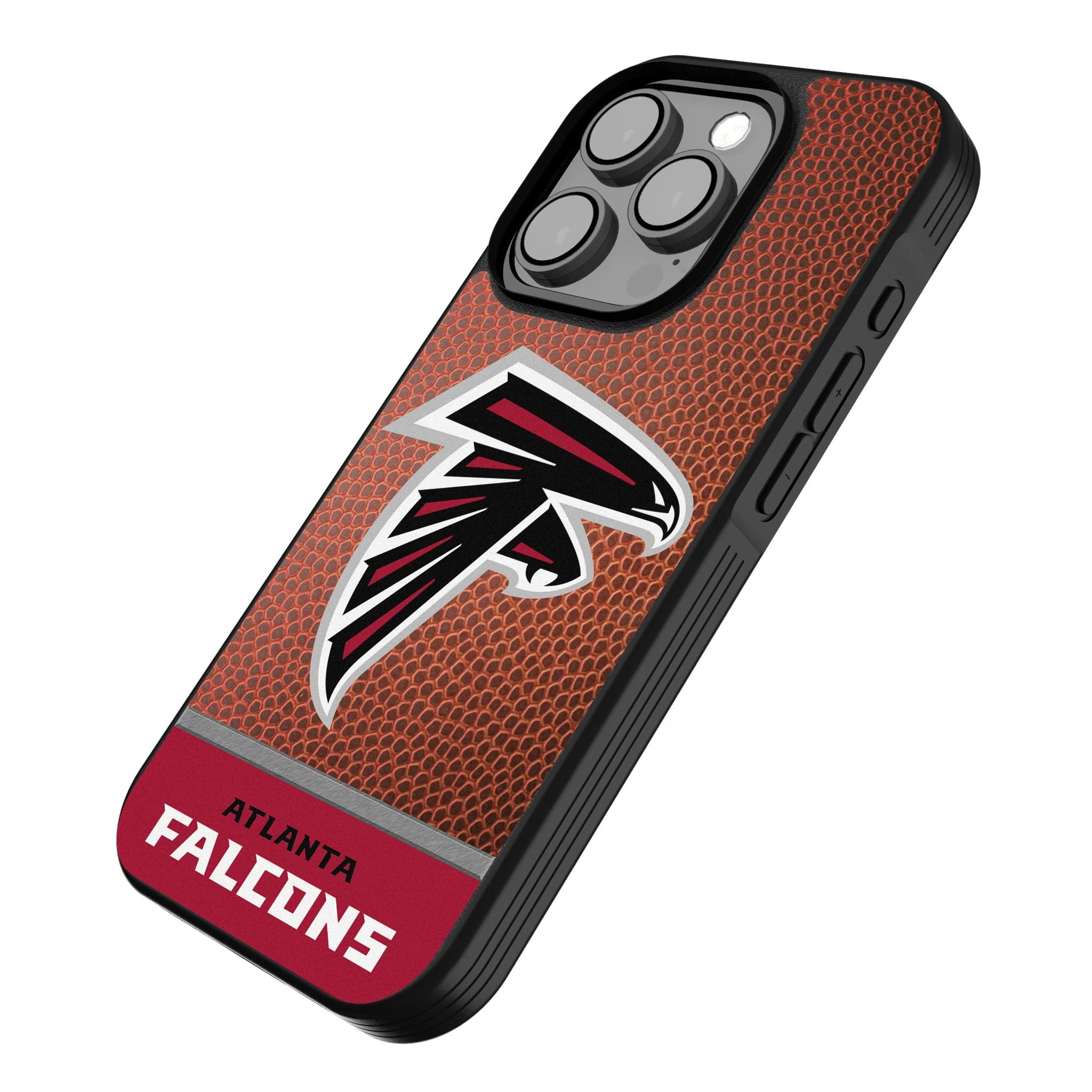 Atlanta Falcons Football Wordmark iPhone Bump Phone Case for Apple iPhone - Isometric View