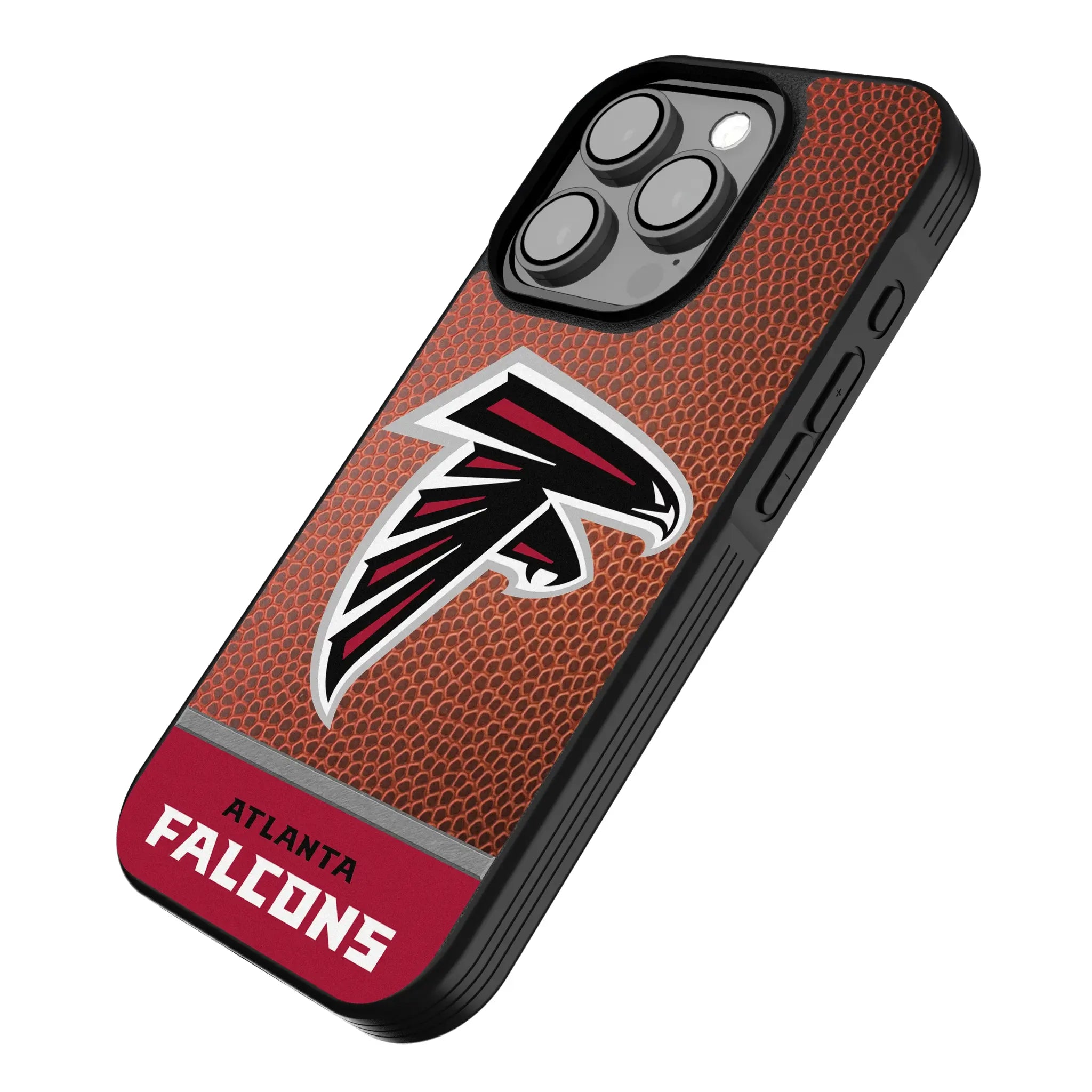 Atlanta Falcons Football Wordmark iPhone Bump Phone Case for Apple iPhone - Isometric View