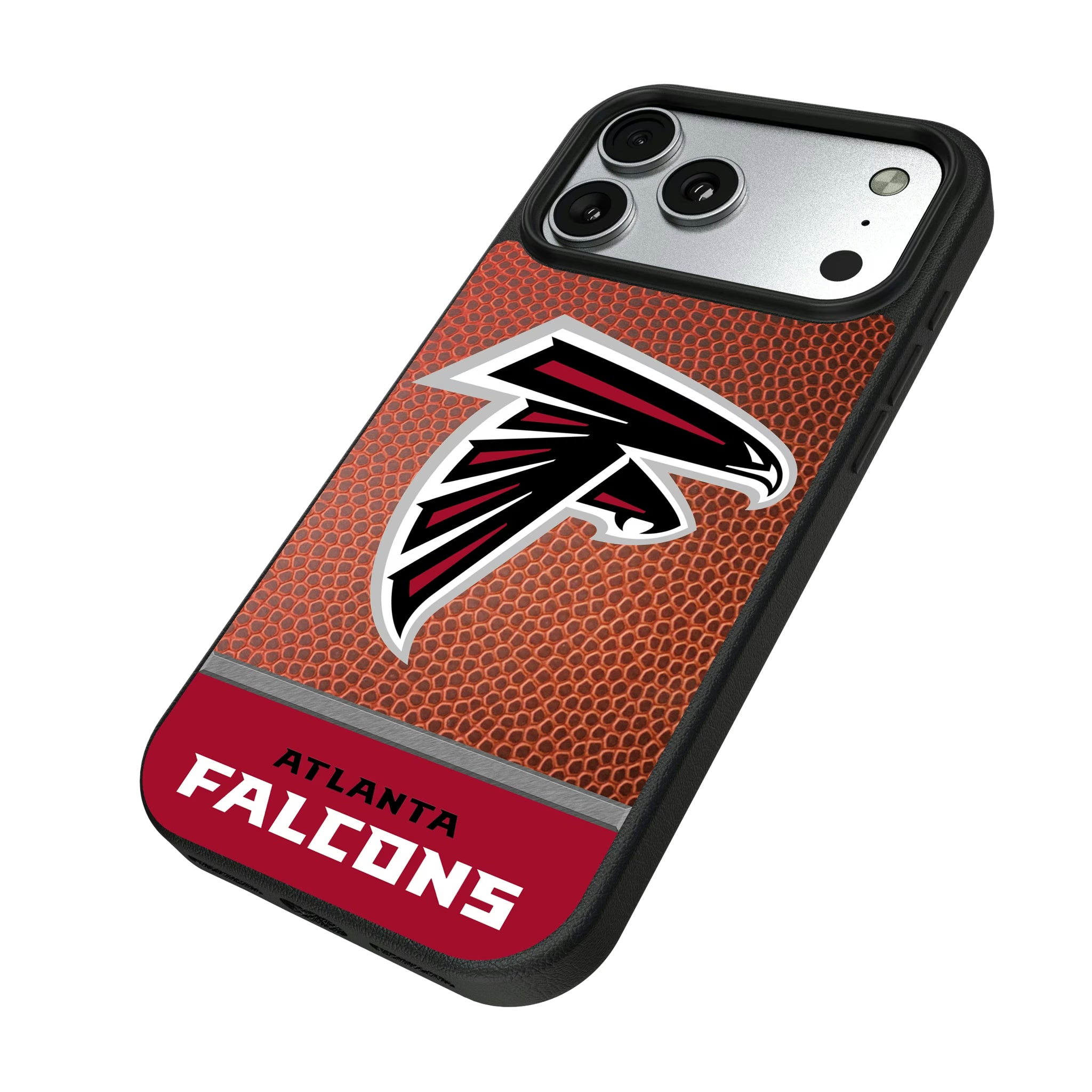 Atlanta Falcons Football Wordmark iPhone MagSafe Compatible Phone Case for Apple iPhone - Isometric View#Device_iPhone 17 Pro Max