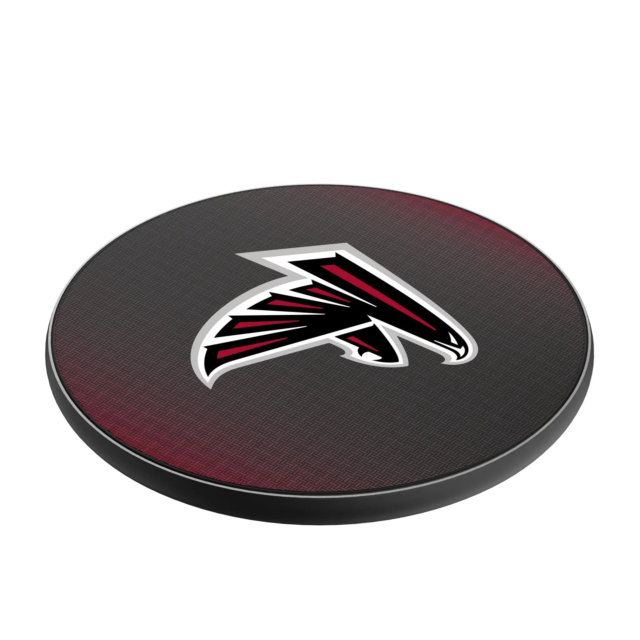 Atlanta Falcons Linen 15-Watt Wireless Charger - Isometric View