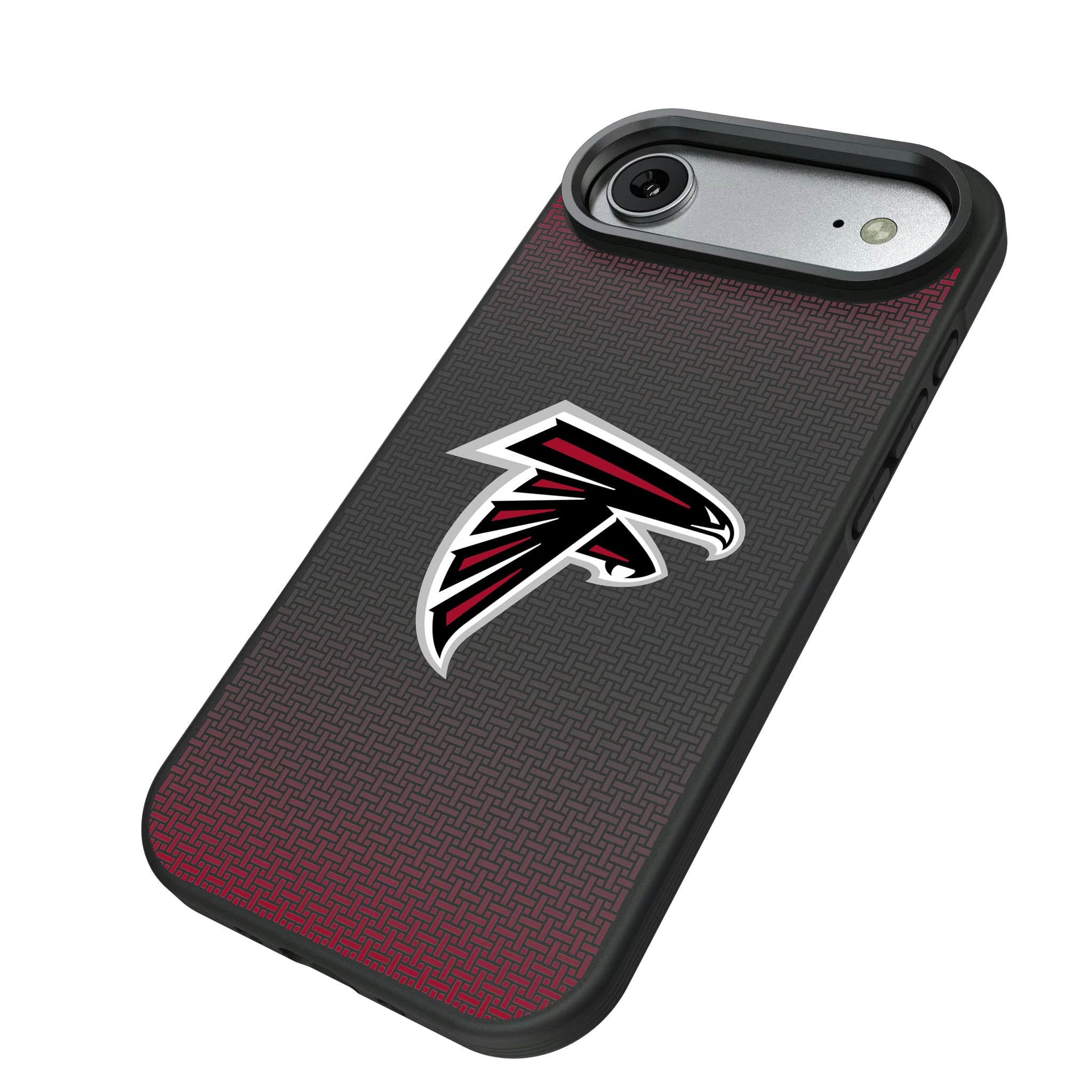 Atlanta Falcons Linen iPhone Bump Phone Case for Apple iPhone - Isometric View#Device_iPhone Air