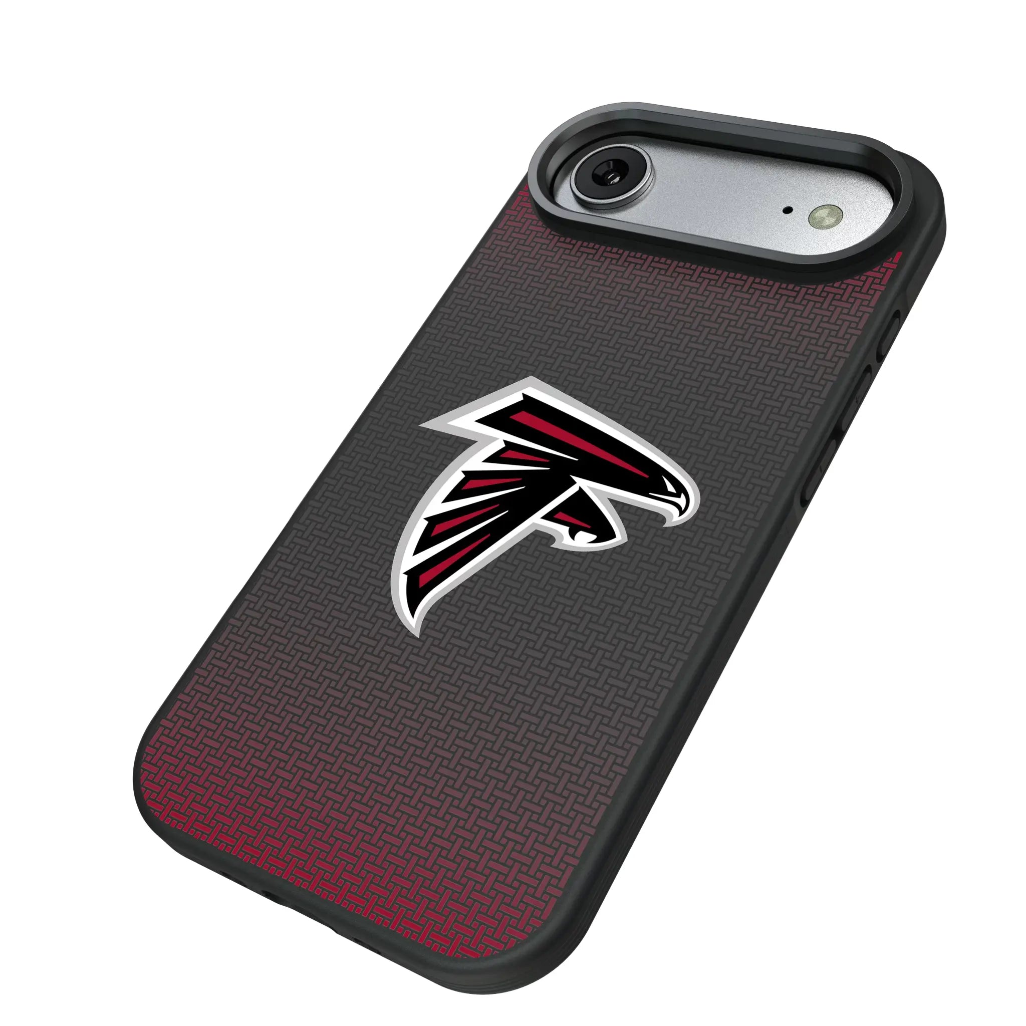 Atlanta Falcons Linen iPhone Bump Phone Case for Apple iPhone - Isometric View#Device_iPhone Air