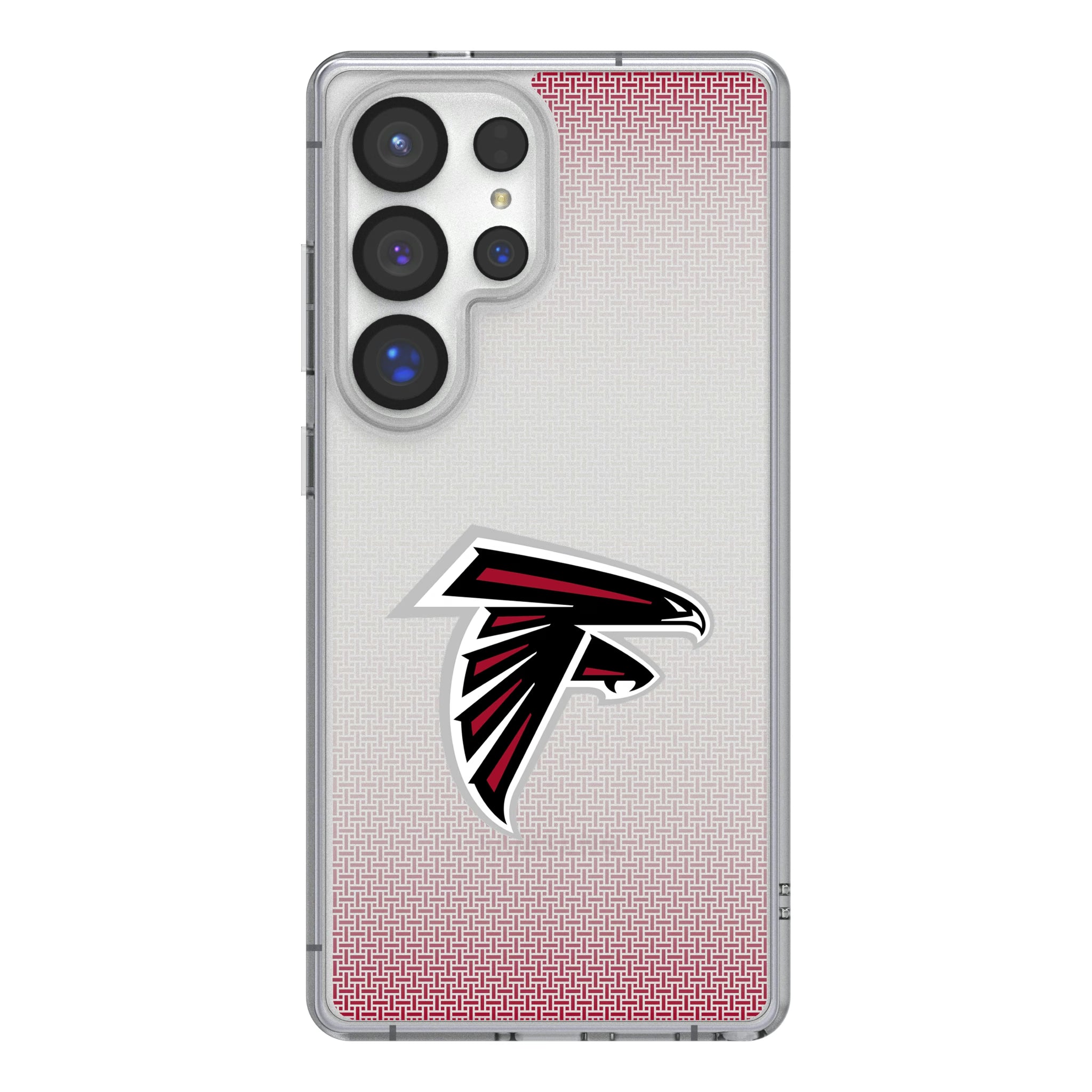 Atlanta Falcons Linen Galaxy Clear Phone Case for Samsung Galaxy