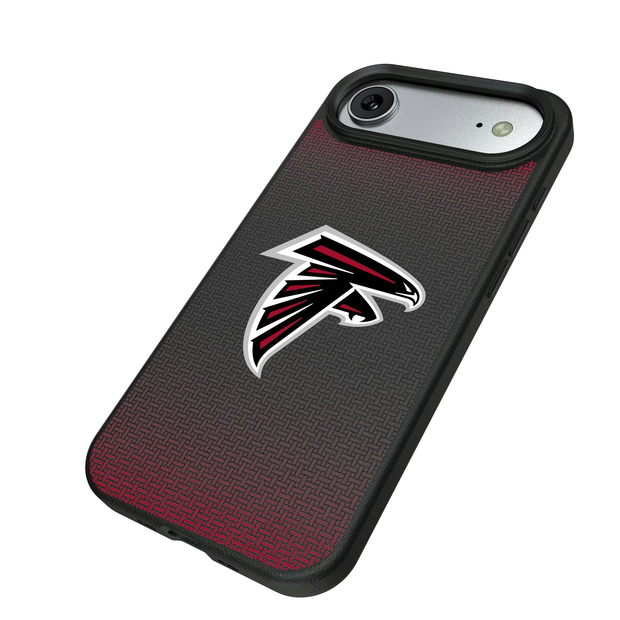Atlanta Falcons Linen iPhone MagSafe Compatible Phone Case for Apple iPhone - Isometric View#Device_iPhone Air