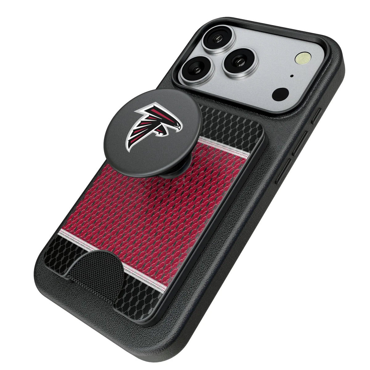 Atlanta Falcons Mesh Popsockets Wallet Magnetic - Isometric View