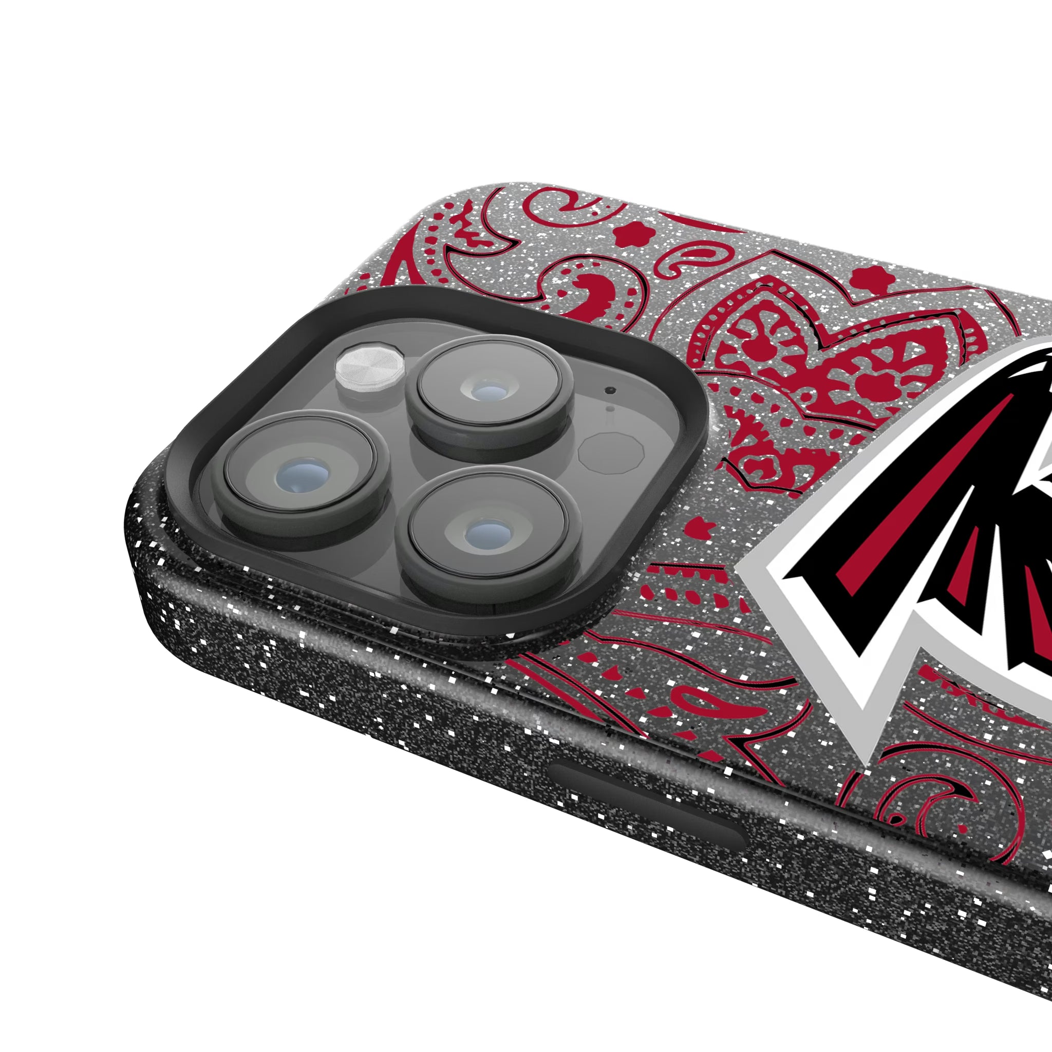 Atlanta Falcons Paisley iPhone Bling Phone Case for Apple iPhone - Detail