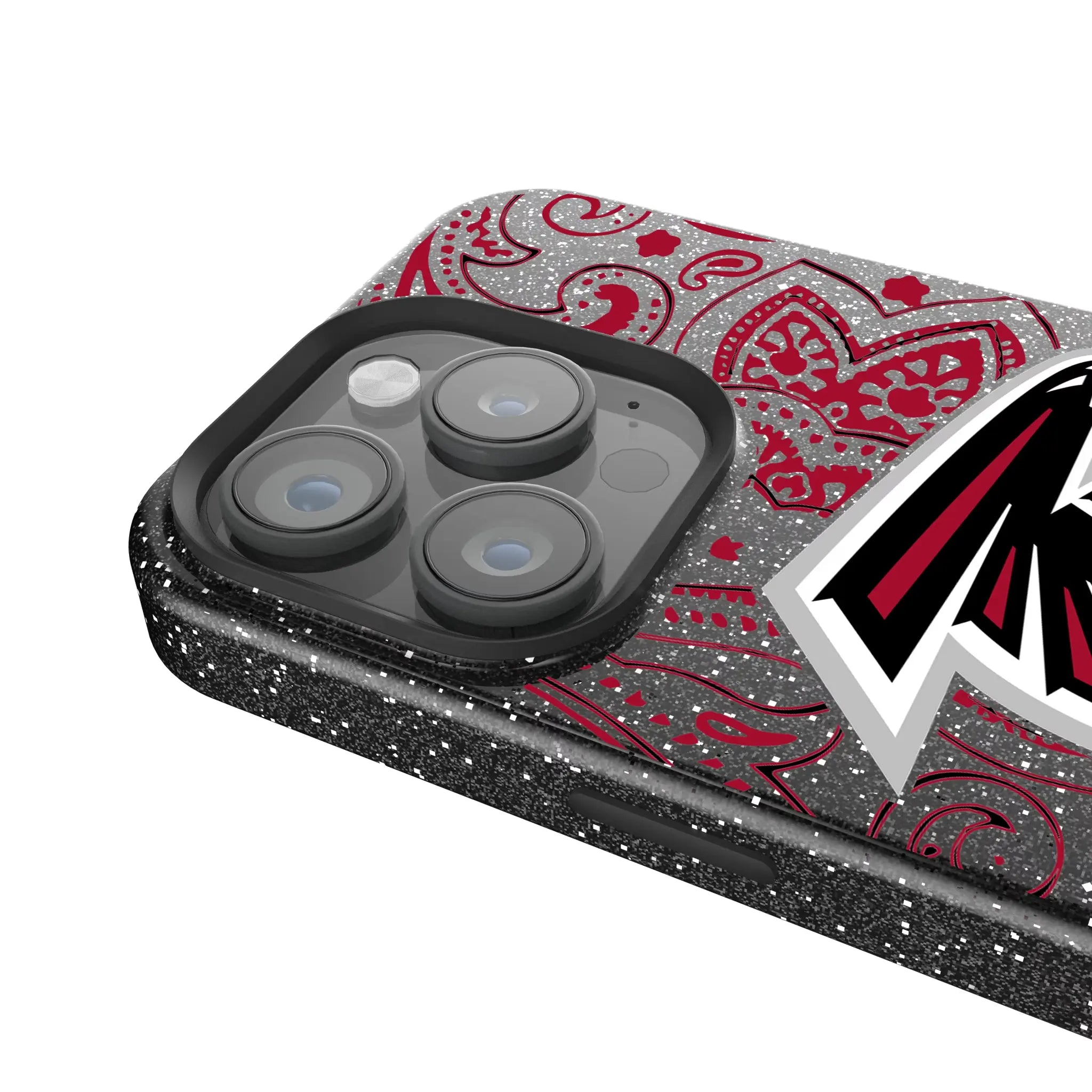 Atlanta Falcons Paisley iPhone Bling Phone Case for Apple iPhone - Detail