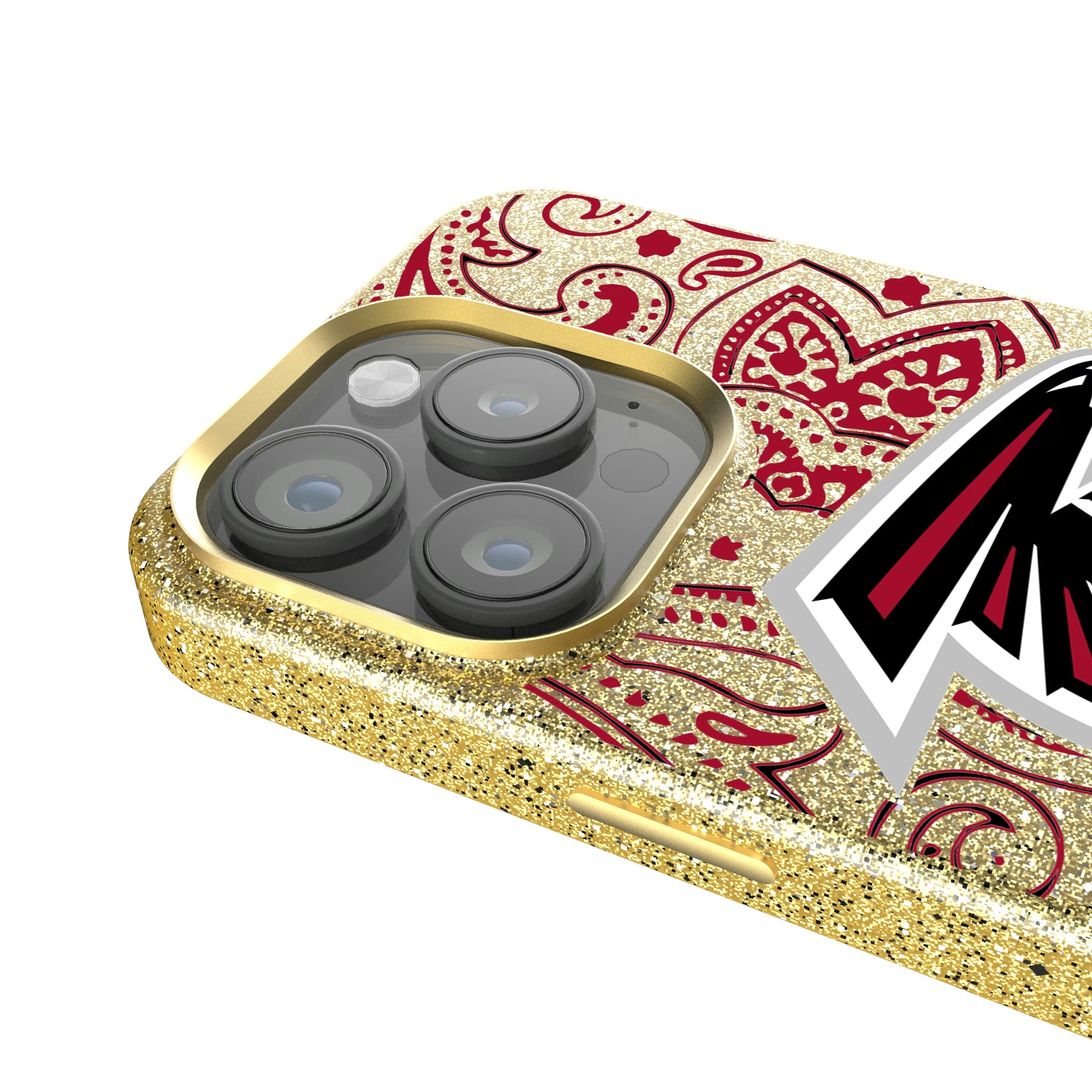 Atlanta Falcons Paisley iPhone Bling Phone Case for Apple iPhone - Detail