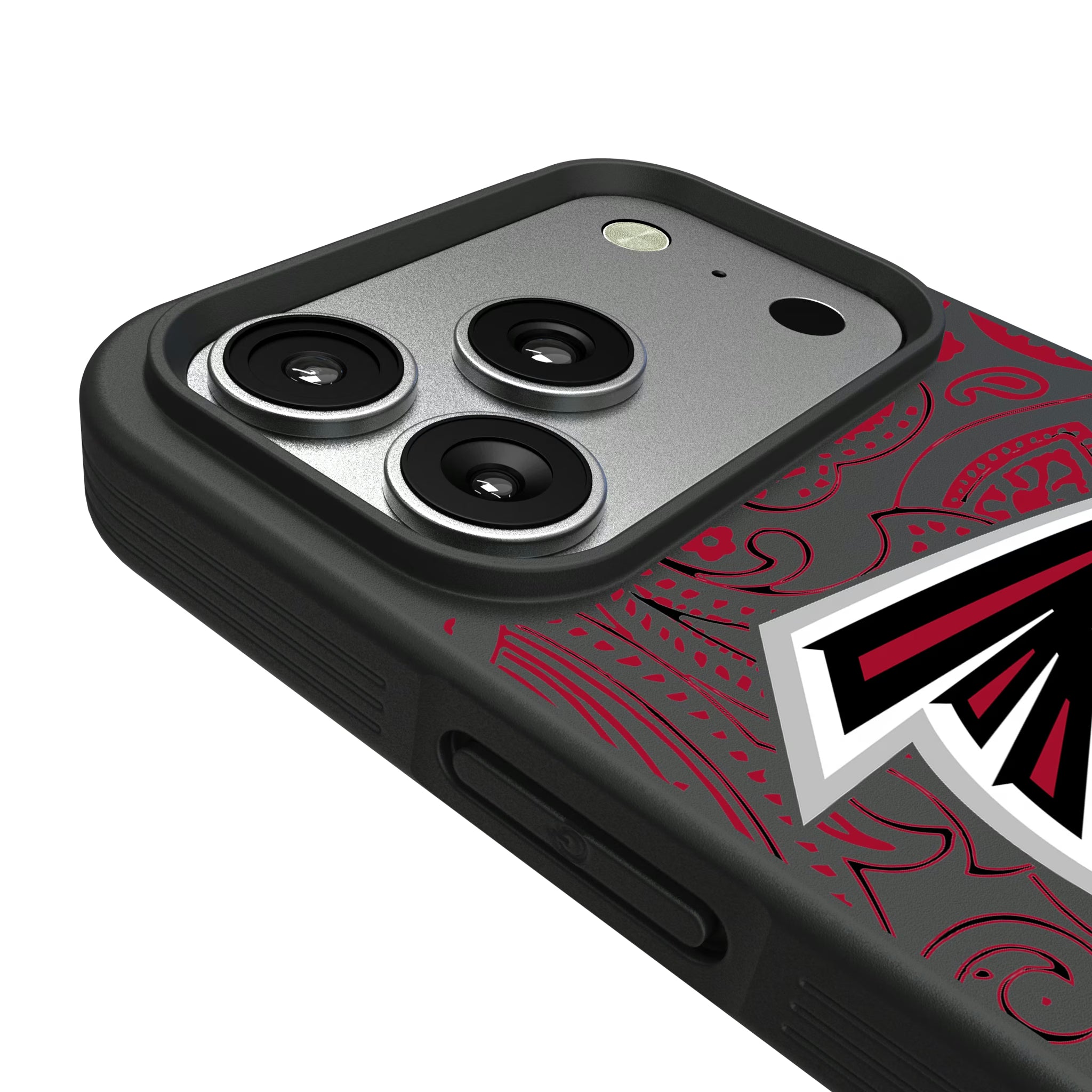 Atlanta Falcons Paisley iPhone Bump Phone Case for Apple iPhone - Detail#Device_iPhone 17 Pro