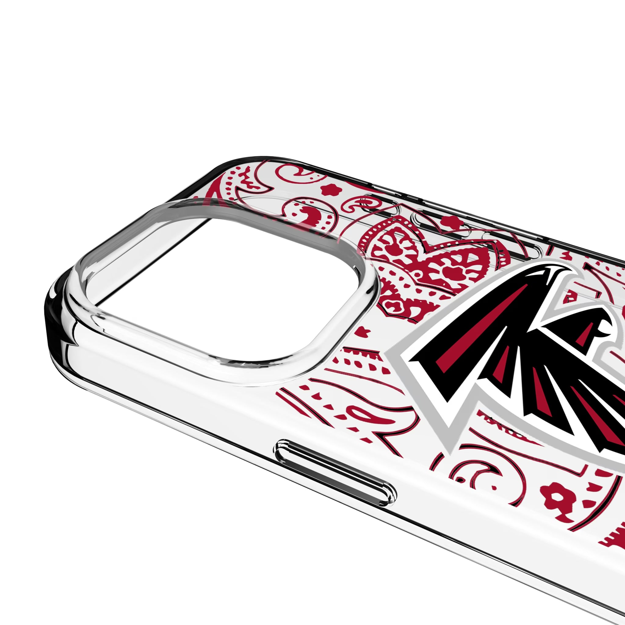 Atlanta Falcons Paisley iPhone Clear Phone Case for Apple iPhone - Detail