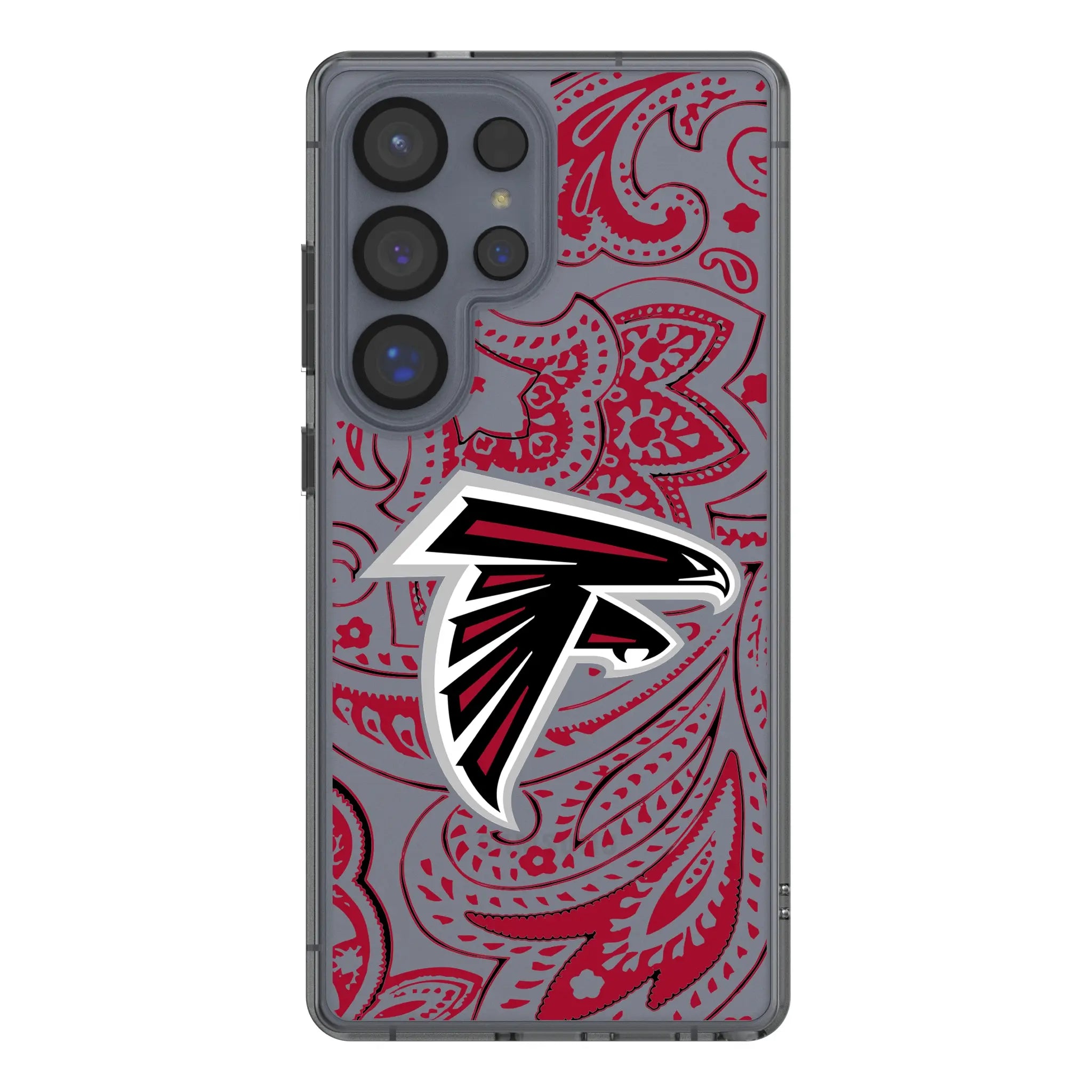 Atlanta Falcons Paisley Galaxy Clear Phone Case for Samsung Galaxy#Device_Galaxy S25 Ultra