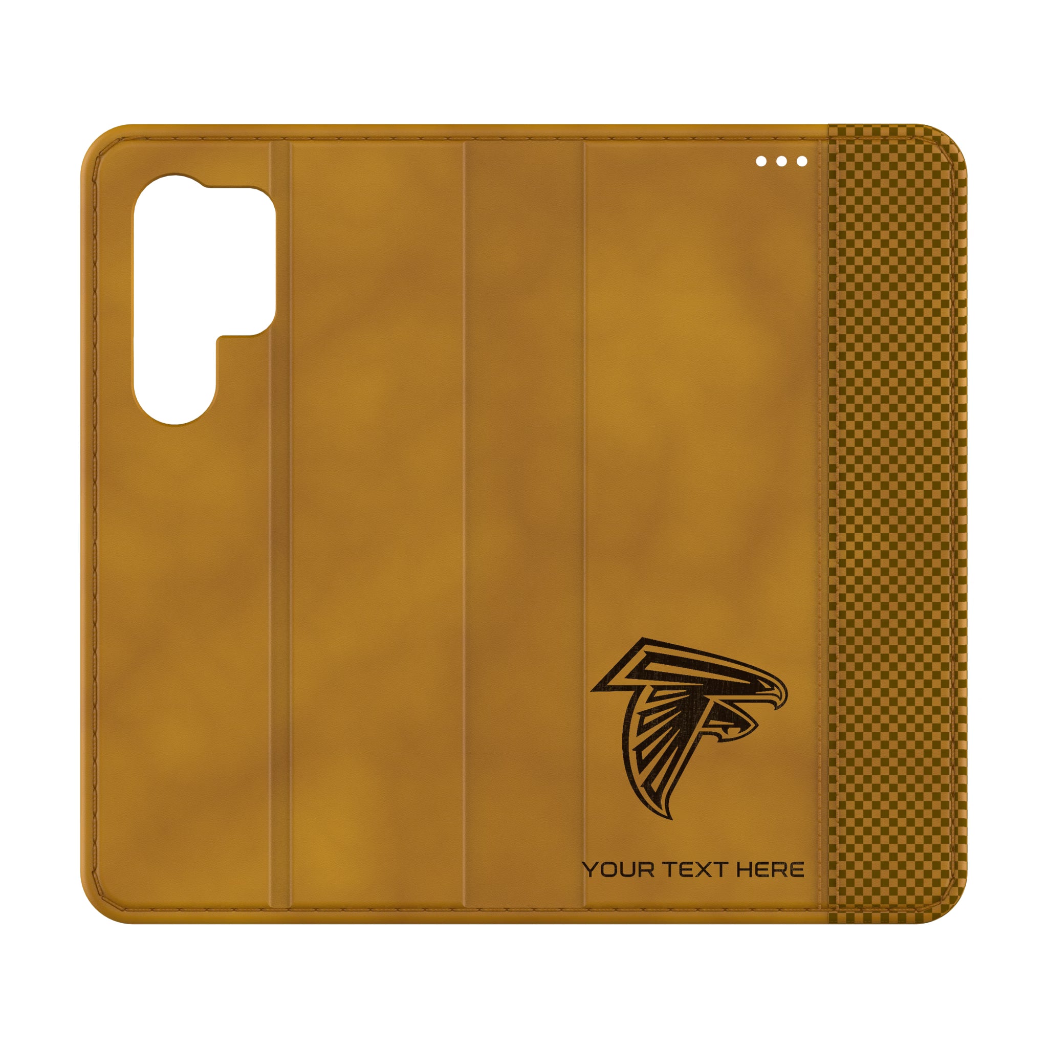 Atlanta Falcons Personalized Burn Galaxy Folio Phone Case for Samsung Galaxy