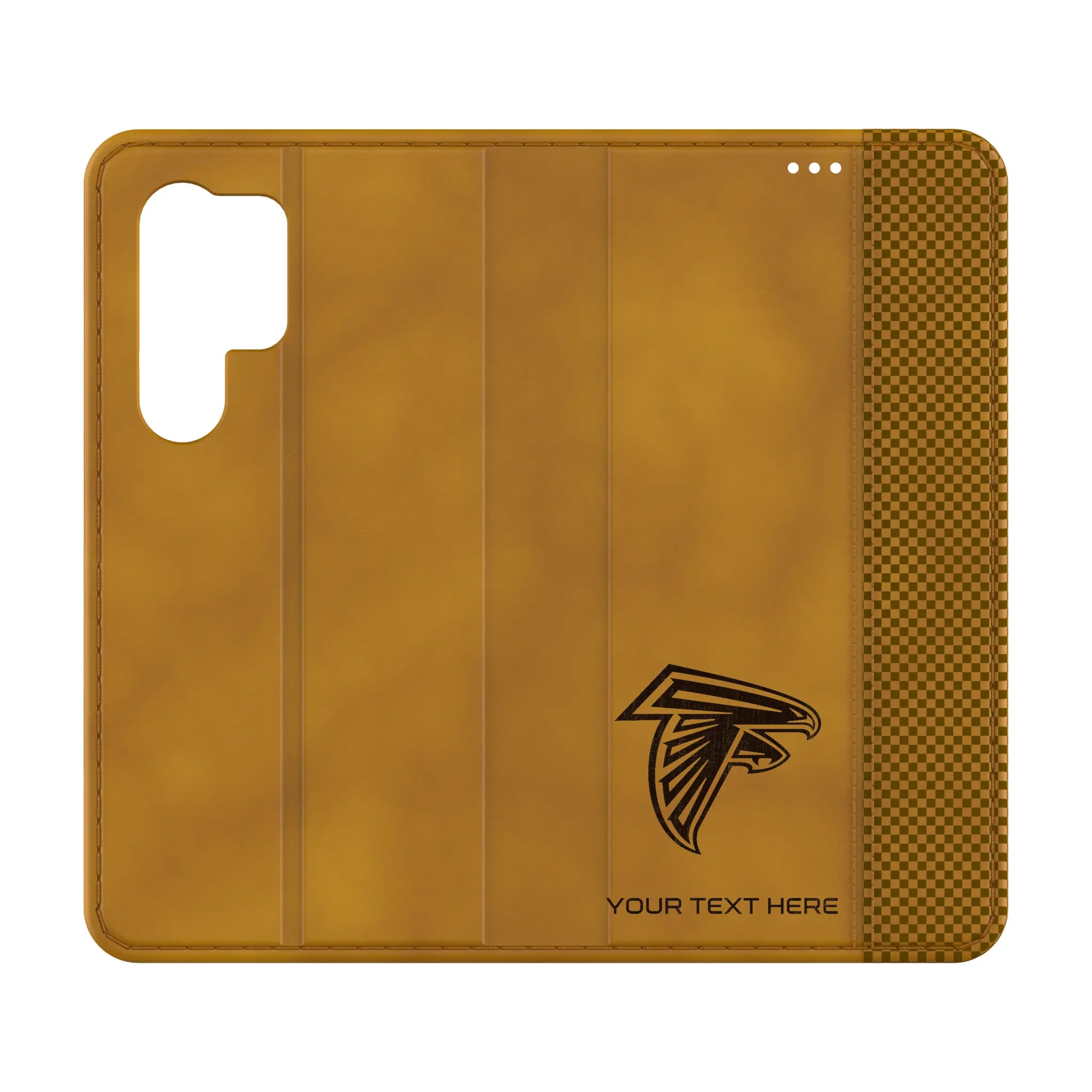 Atlanta Falcons Personalized Burn Galaxy Folio Phone Case for Samsung Galaxy