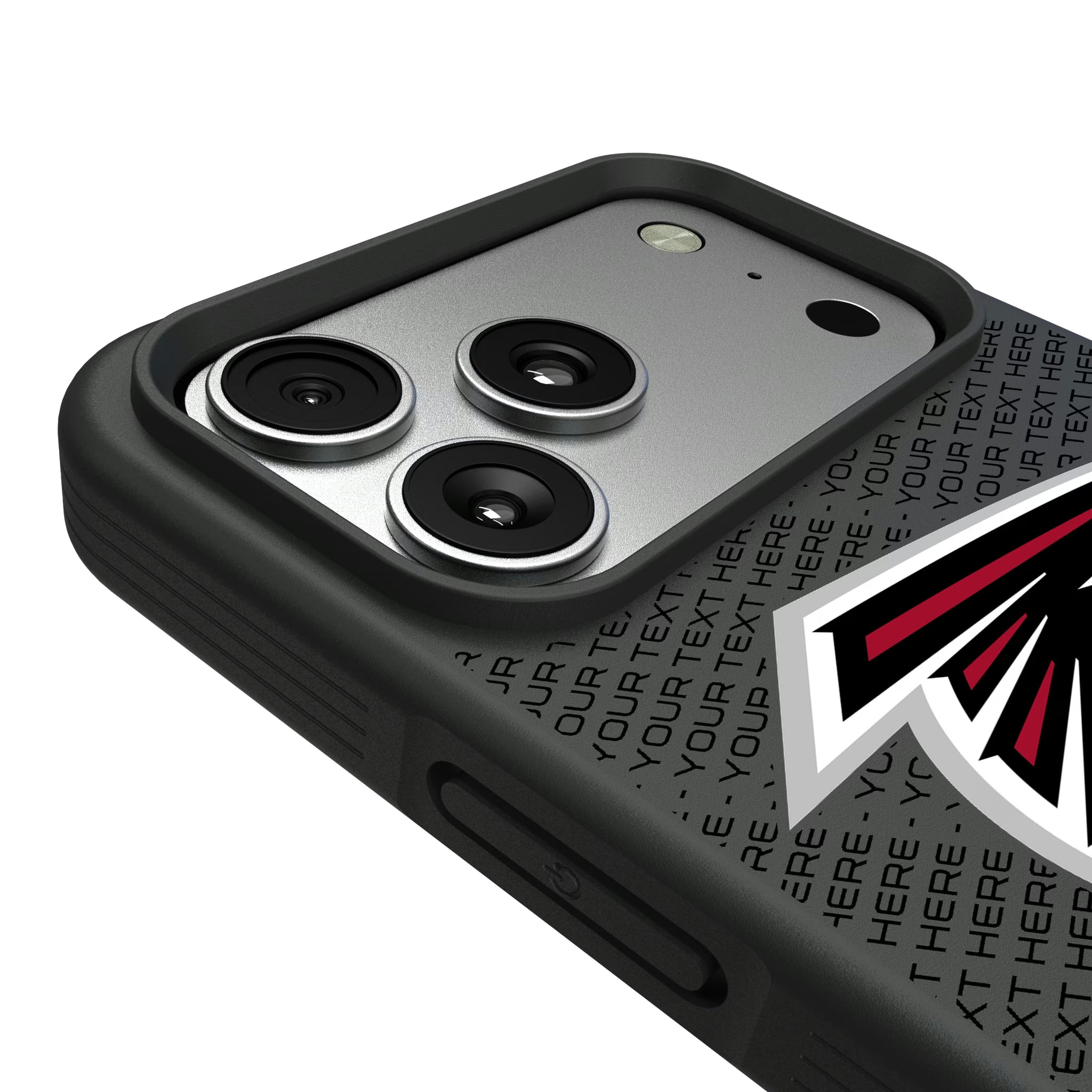 Atlanta Falcons Personalized EndZone Plus iPhone Bump Phone Case for Apple iPhone - Detail#Device_iPhone 17 Pro Max