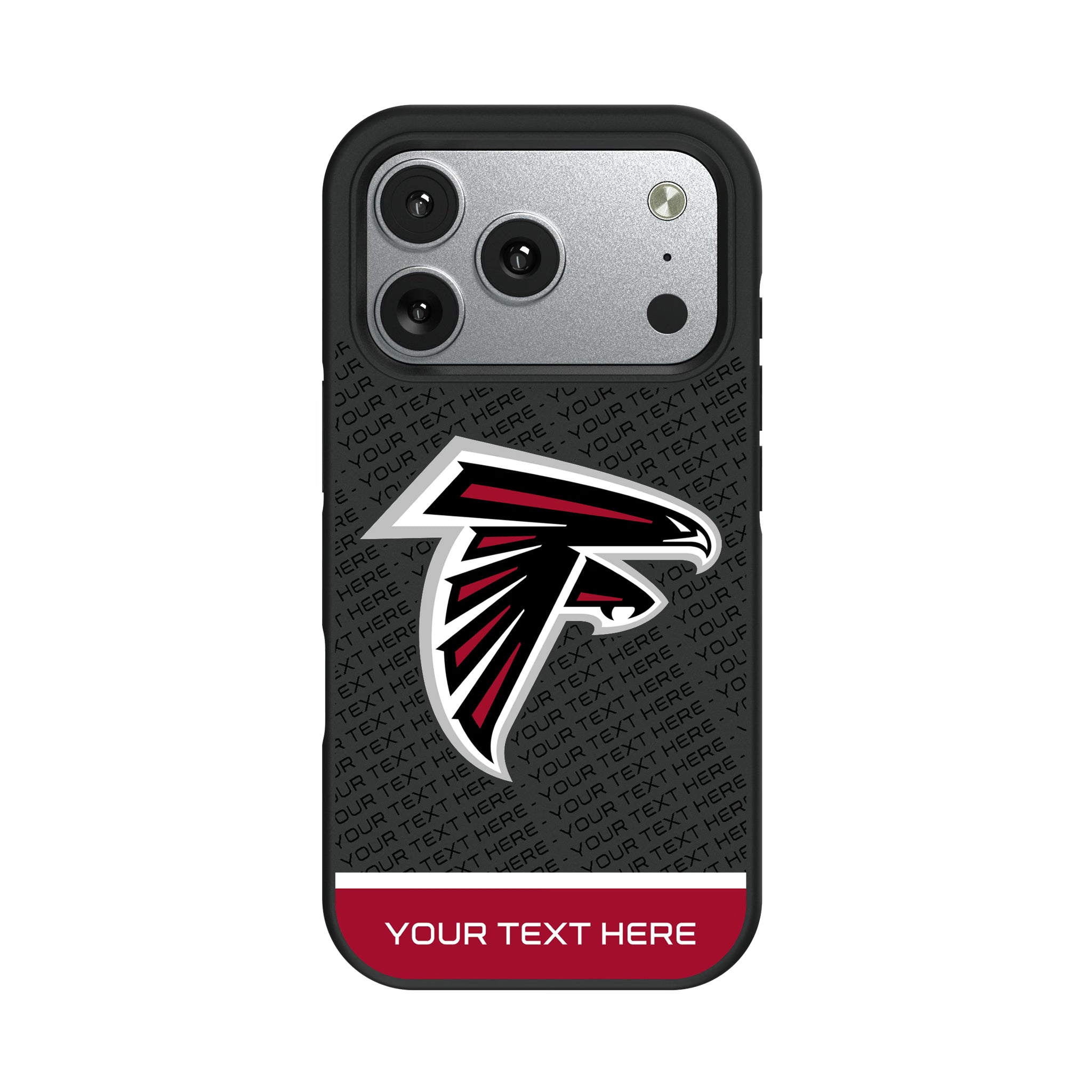 Atlanta Falcons Personalized EndZone Plus iPhone Bump Phone Case for Apple iPhone#Device_iPhone 17 Pro