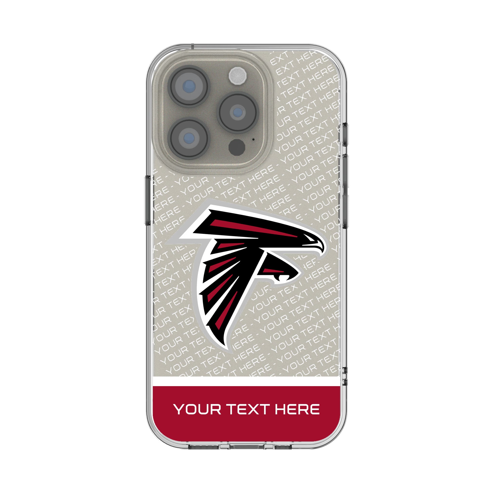 Atlanta Falcons Personalized EndZone Plus iPhone Clear Phone Case for Apple iPhone