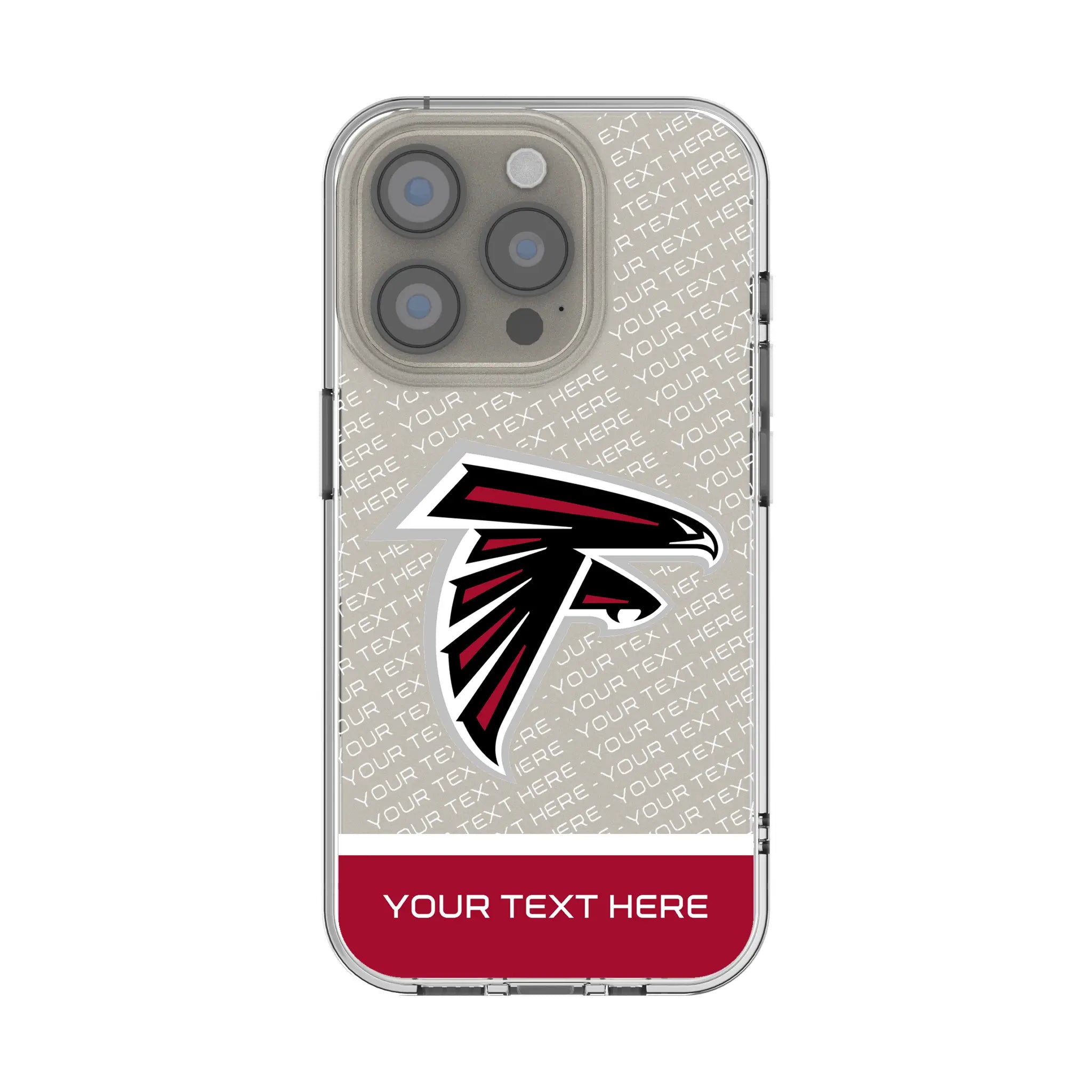 Atlanta Falcons Personalized EndZone Plus iPhone Clear Phone Case for Apple iPhone
