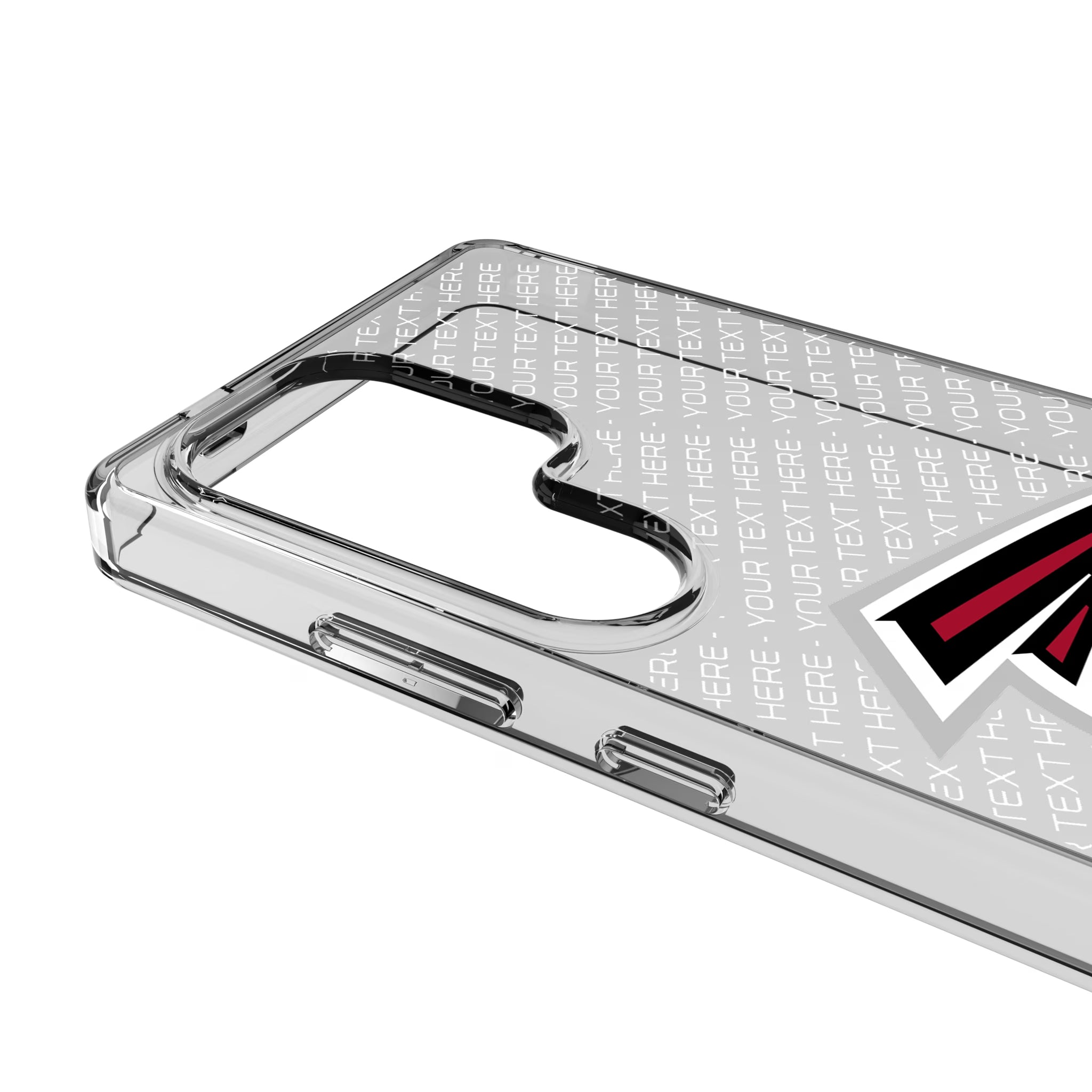 Atlanta Falcons Personalized EndZone Plus Galaxy Clear Phone Case for Samsung Galaxy - Detail