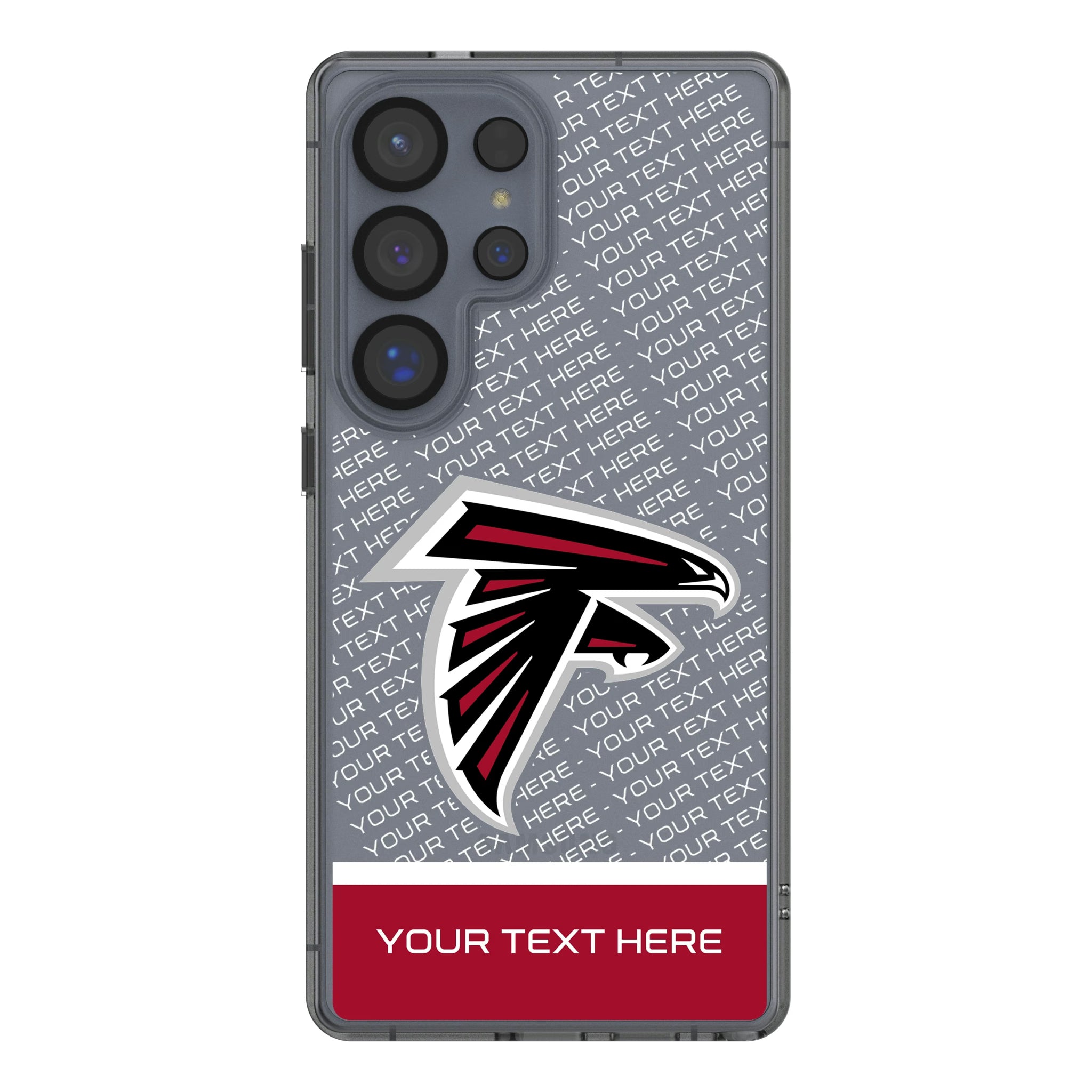 Atlanta Falcons Personalized EndZone Plus Galaxy Clear Phone Case for Samsung Galaxy