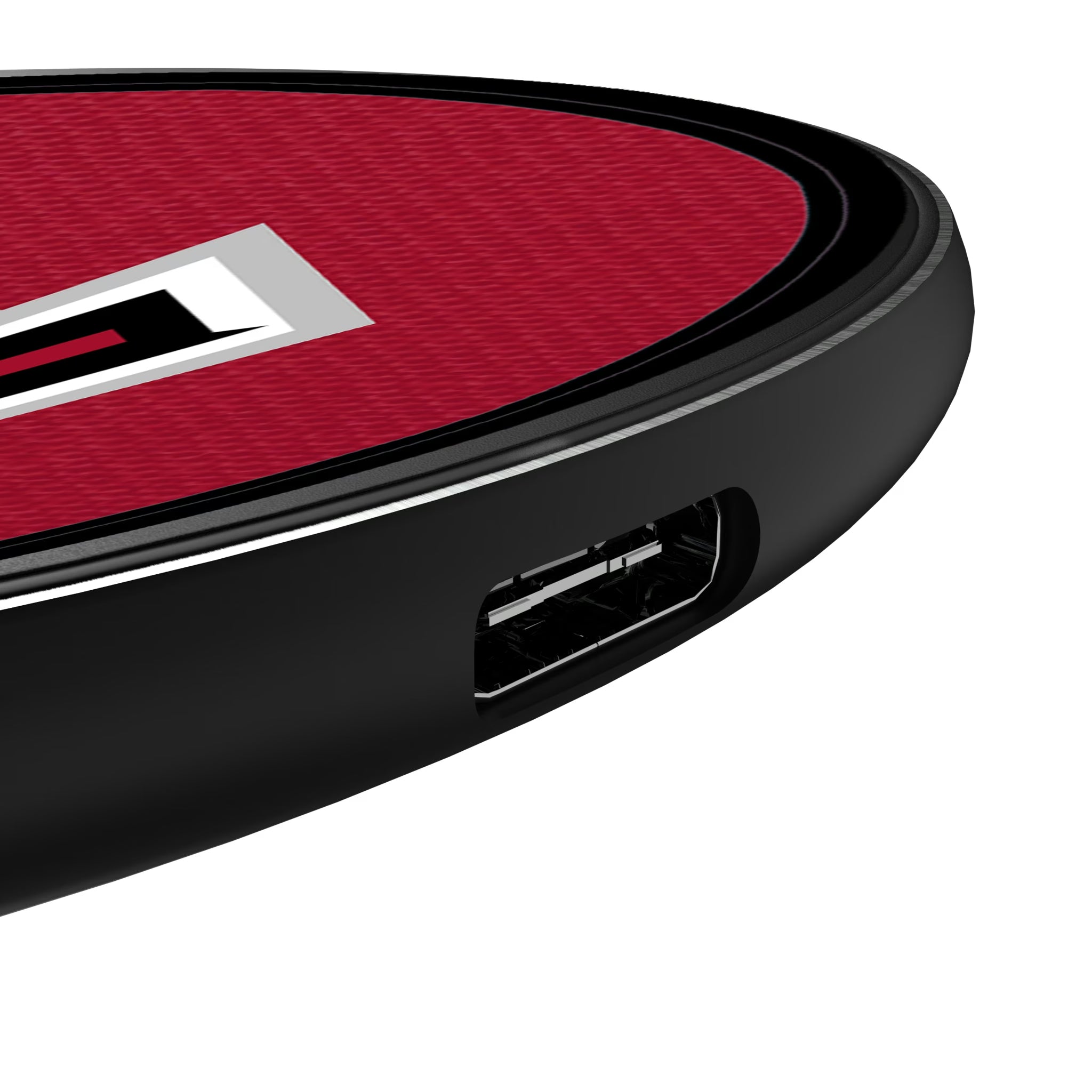Atlanta Falcons Personalized Endzone Solid 15-Watt Wireless Charger - Detail