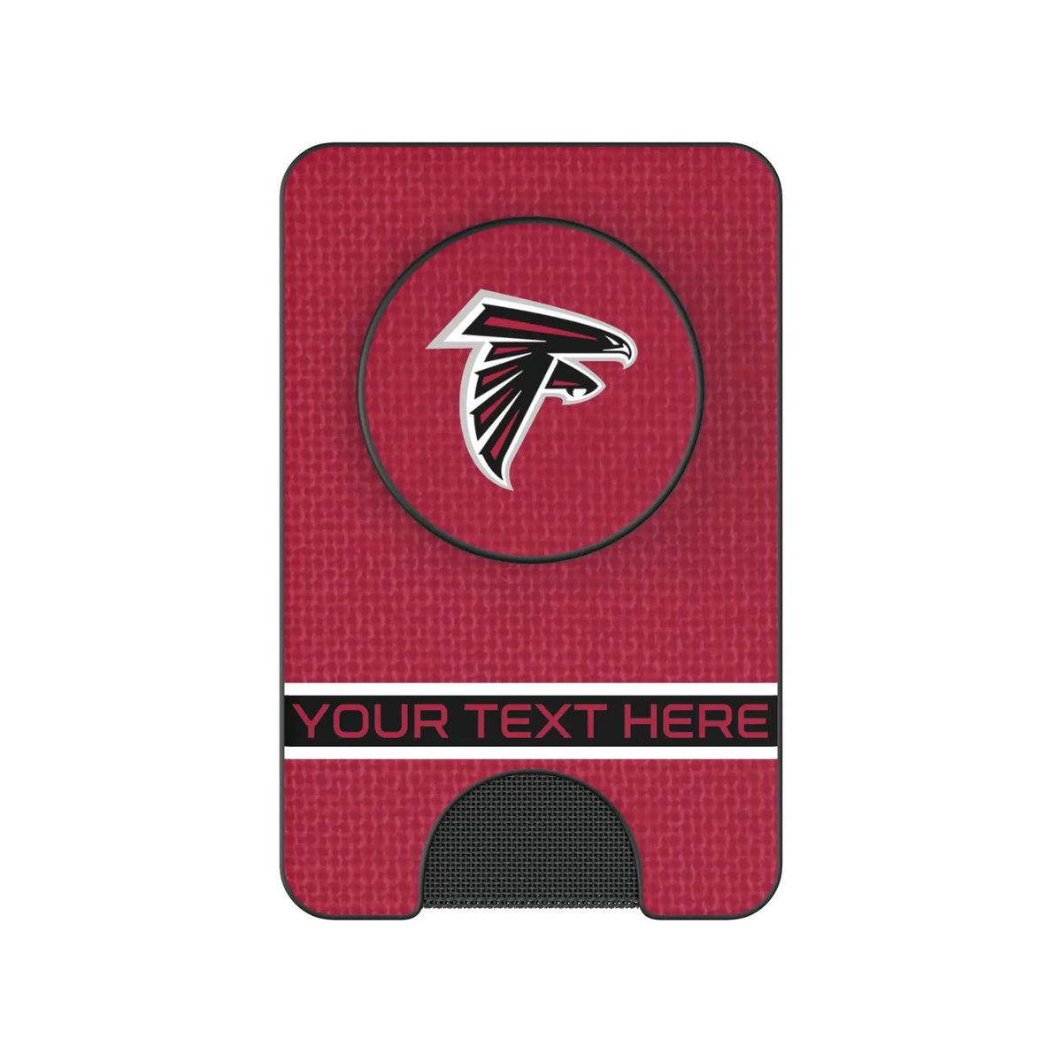 Atlanta Falcons Personalized Endzone Solid Popsockets Wallet Magnetic