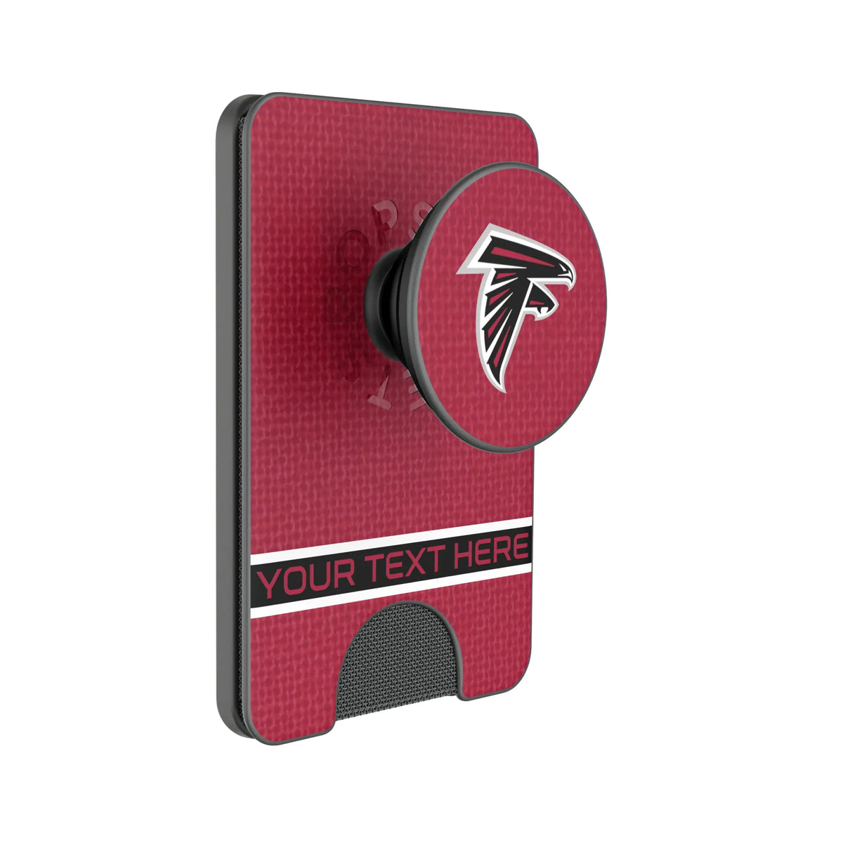 Atlanta Falcons Personalized Endzone Solid Popsockets Wallet Magnetic