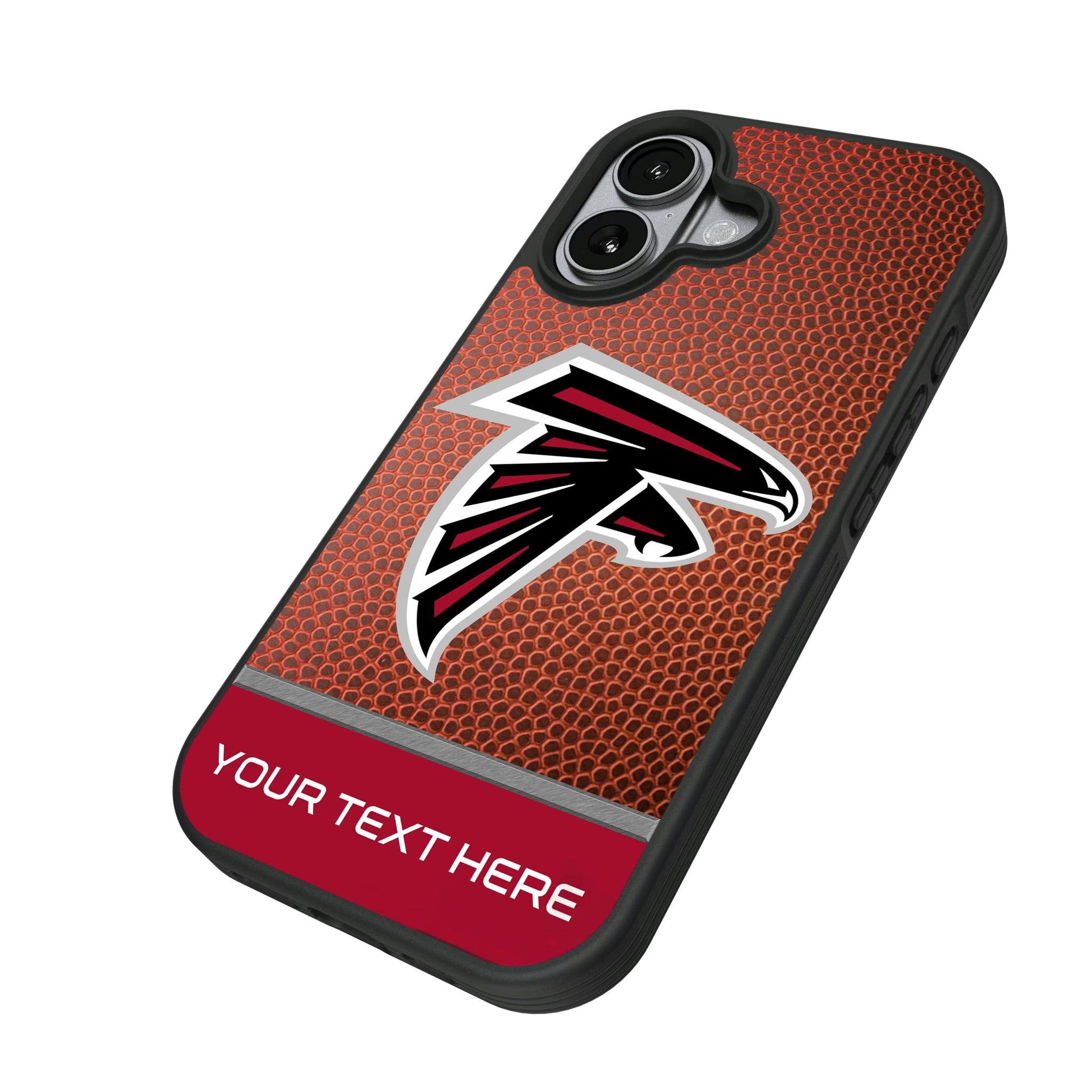 Atlanta Falcons Personalized Football iPhone Bump Phone Case for Apple iPhone - Isometric View#Device_iPhone 17