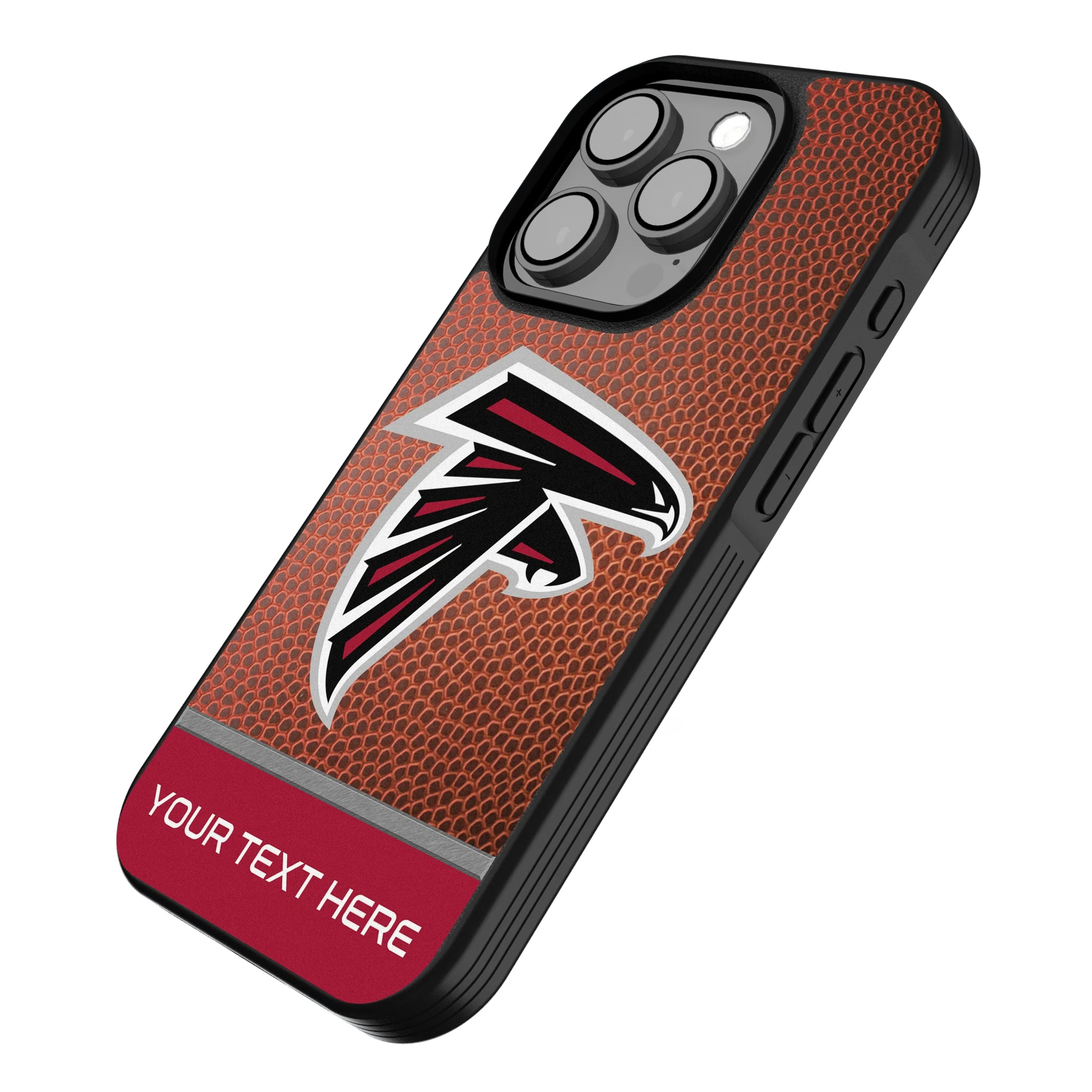 Atlanta Falcons Personalized Football iPhone Bump Phone Case for Apple iPhone - Isometric View