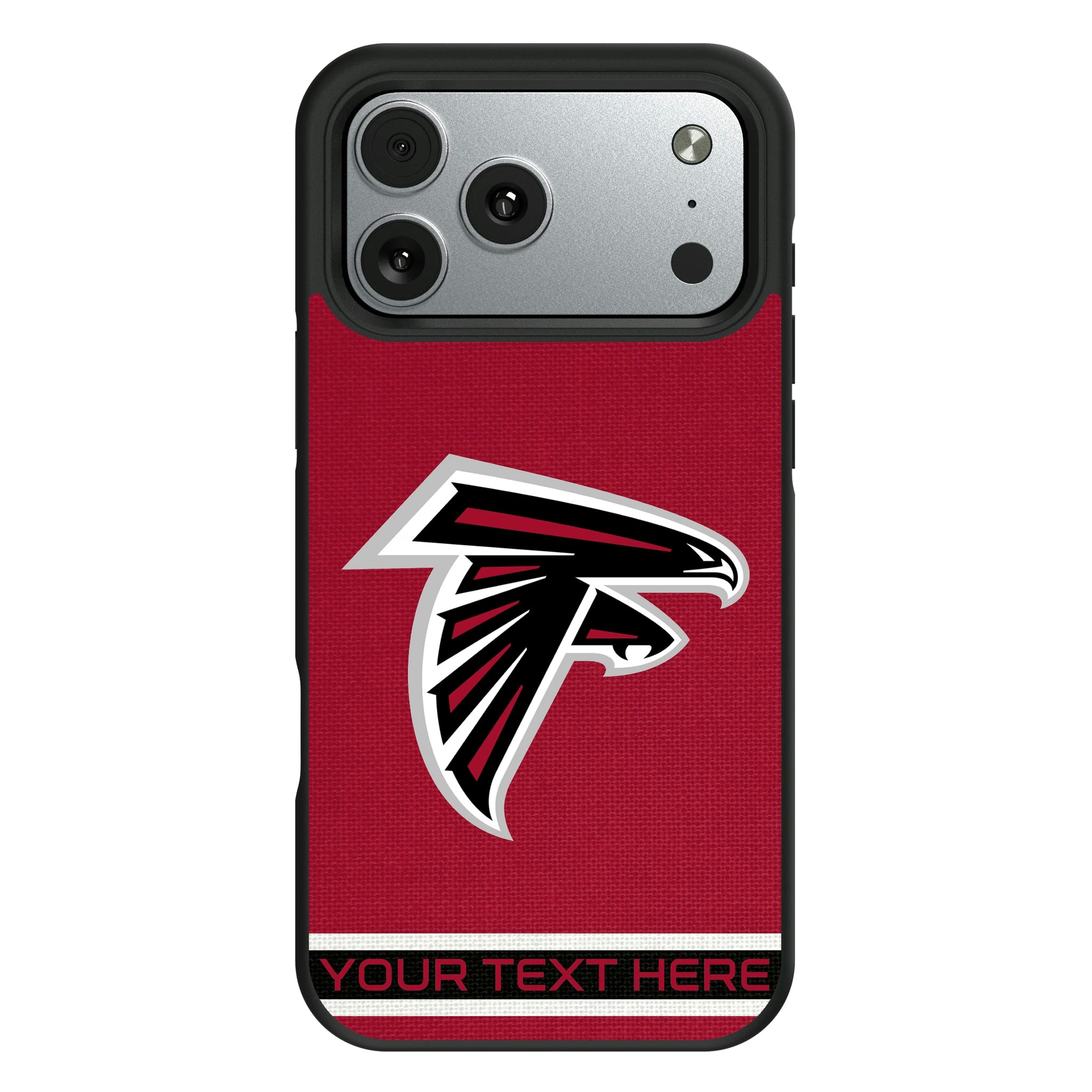 Atlanta Falcons Personalized Stripe iPhone Bump Phone Case for Apple iPhone#Device_iPhone 17 Pro Max
