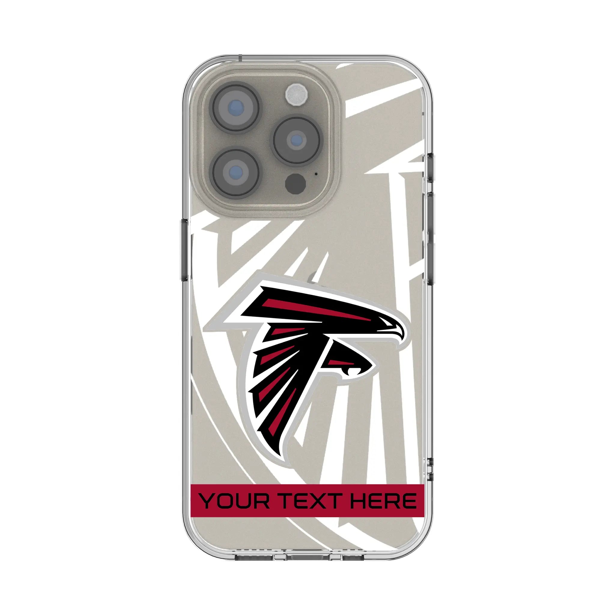 Atlanta Falcons Personalized Tilt iPhone Clear Phone Case for Apple iPhone