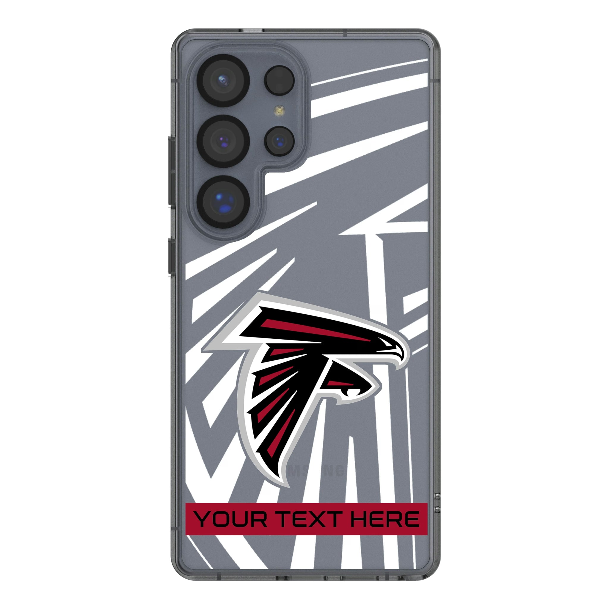 Atlanta Falcons Personalized Tilt Galaxy Clear Phone Case for Samsung Galaxy