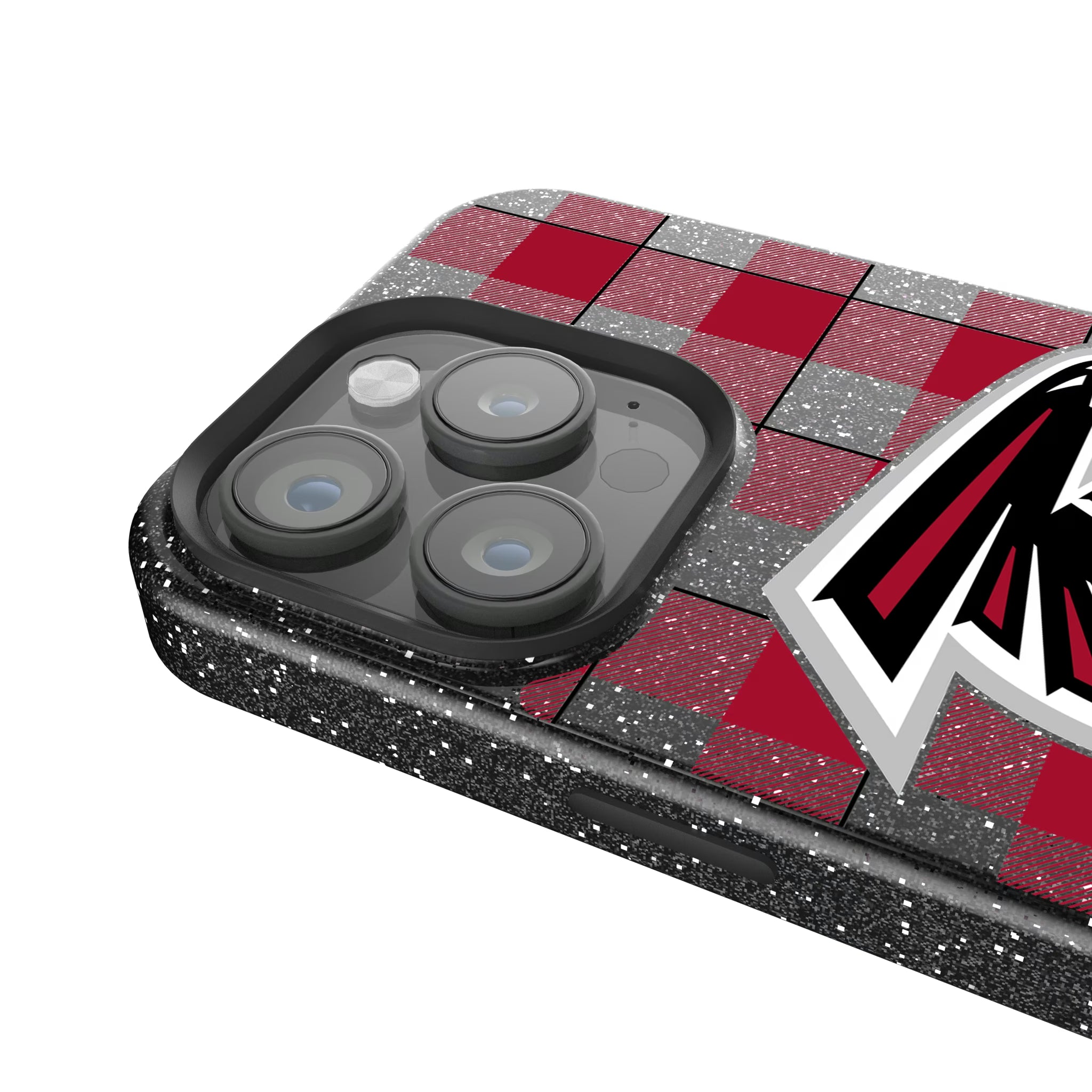 Atlanta Falcons Plaid iPhone Bling Phone Case for Apple iPhone - Detail