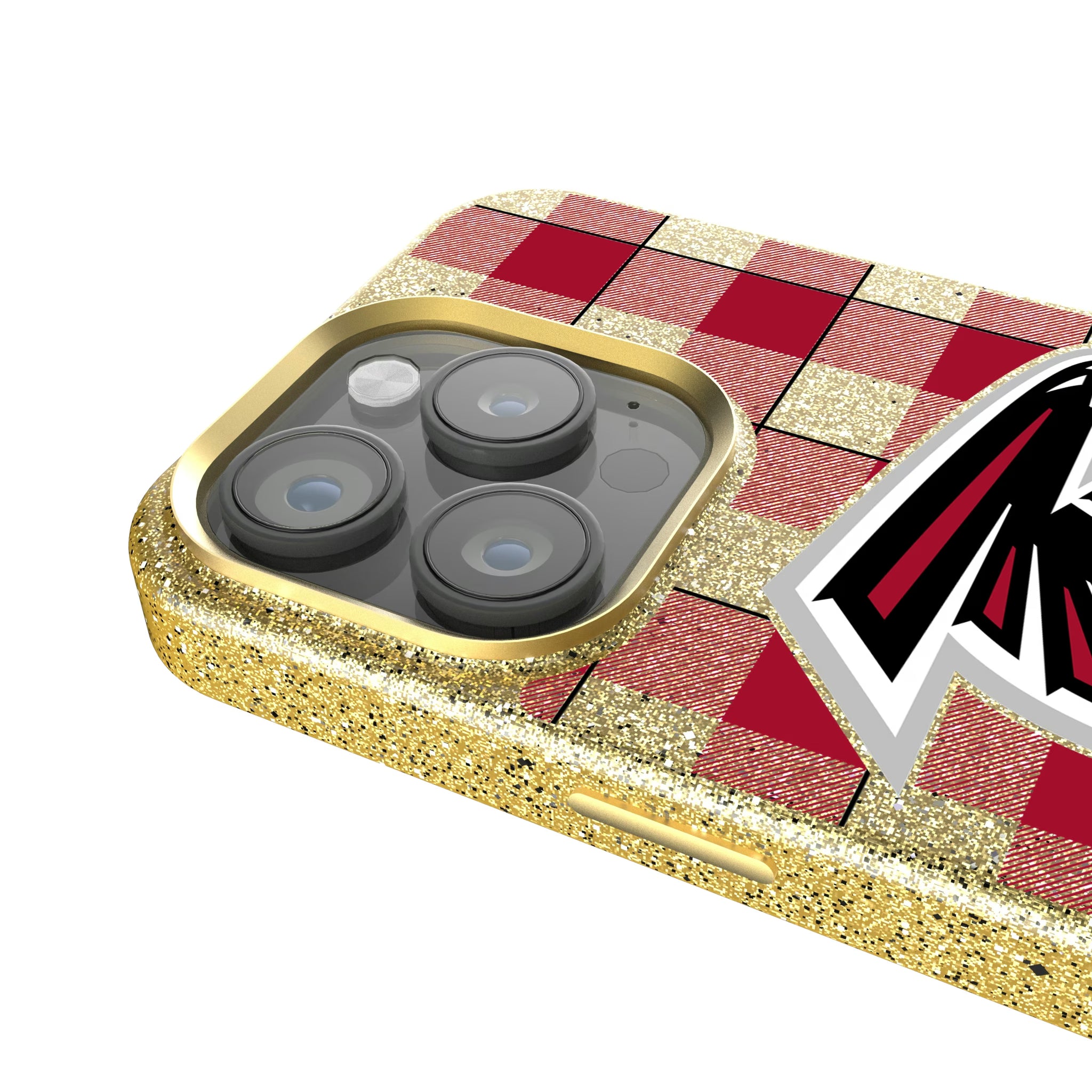 Atlanta Falcons Plaid iPhone Bling Phone Case for Apple iPhone - Detail