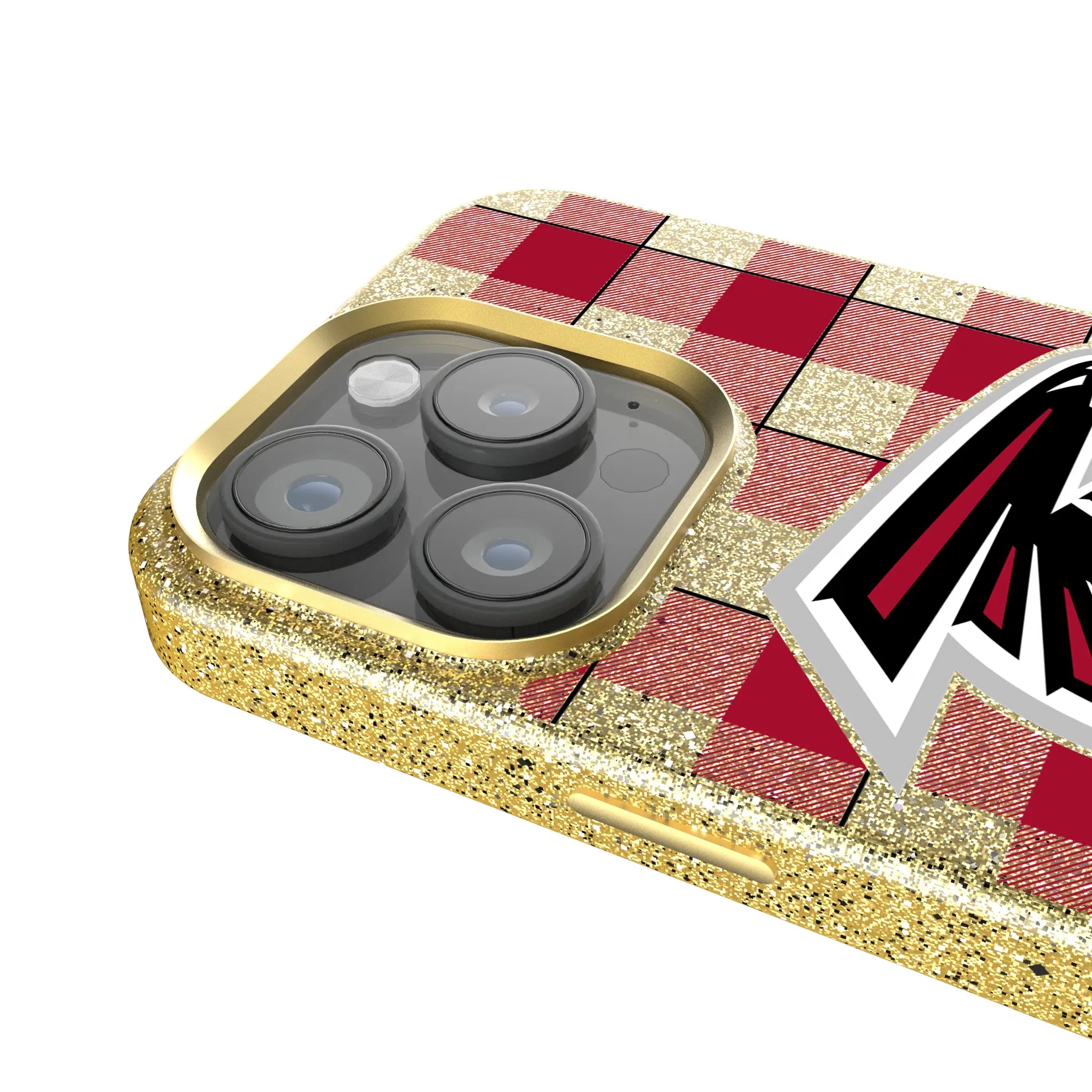 Atlanta Falcons Plaid iPhone Bling Phone Case for Apple iPhone - Detail