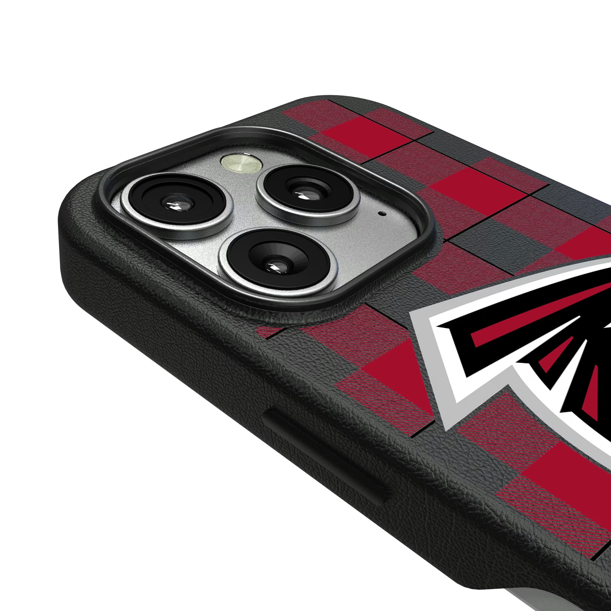 Atlanta Falcons Plaid iPhone MagSafe Compatible Phone Case for Apple iPhone - Detail
