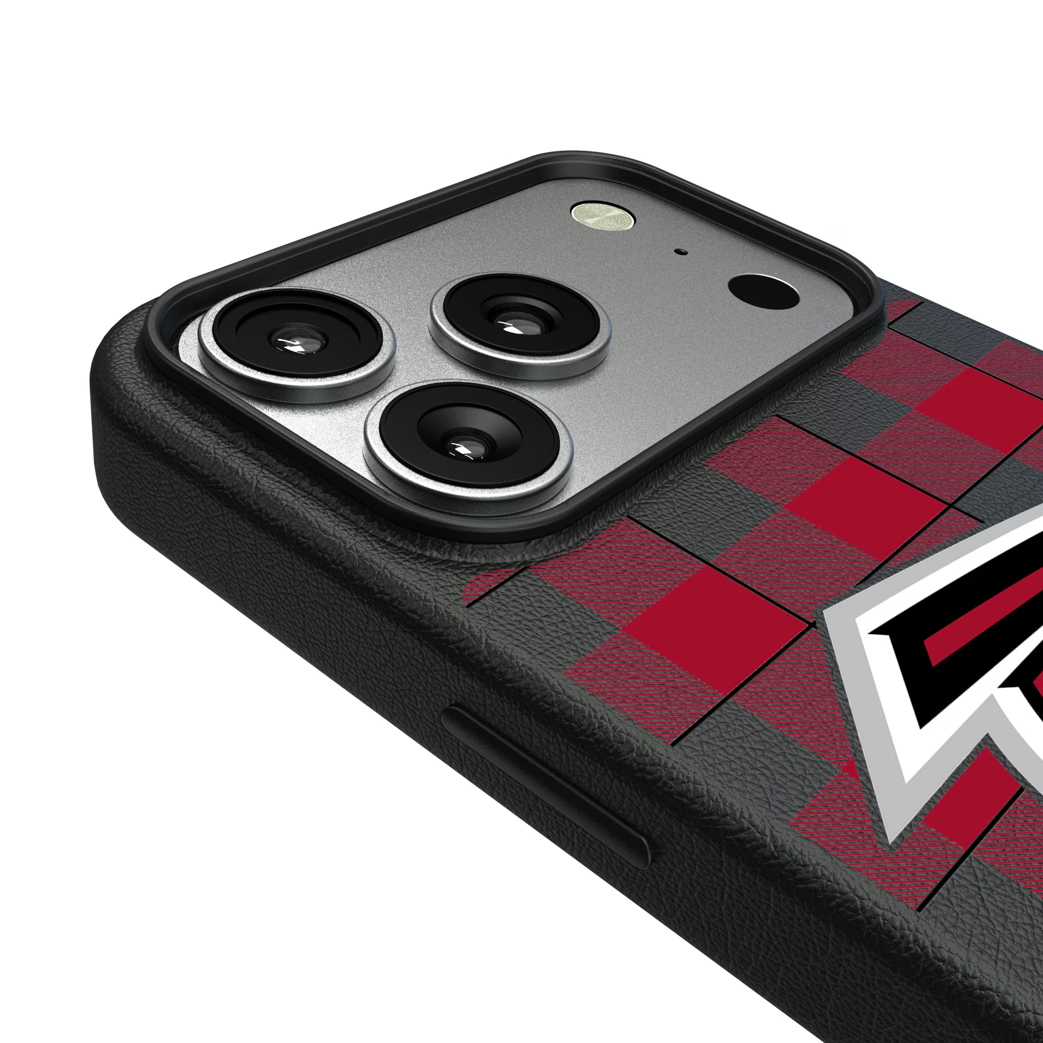 Atlanta Falcons Plaid iPhone MagSafe Compatible Phone Case for Apple iPhone - Detail#Device_iPhone 17 Pro